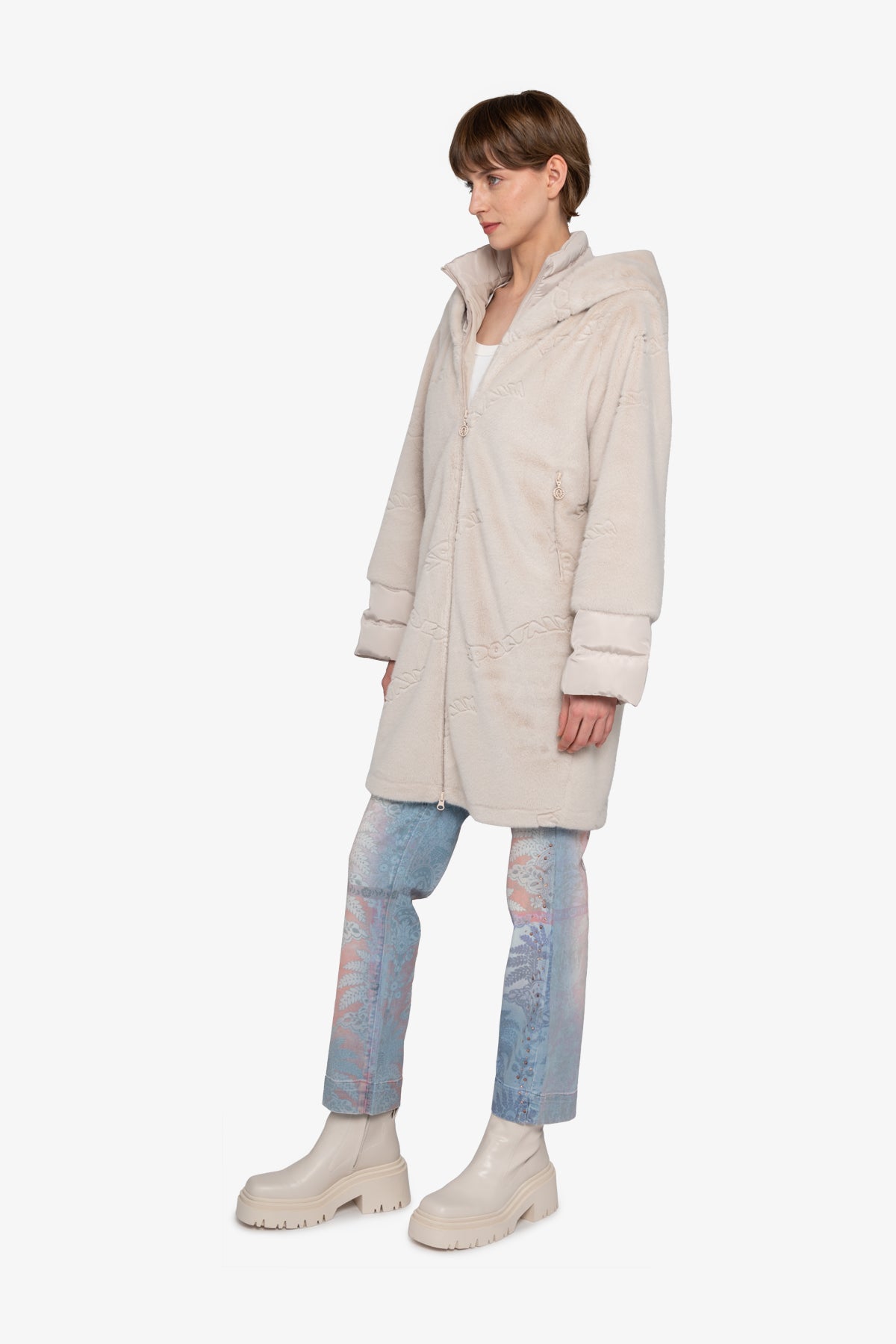 Plush Coat with Hood