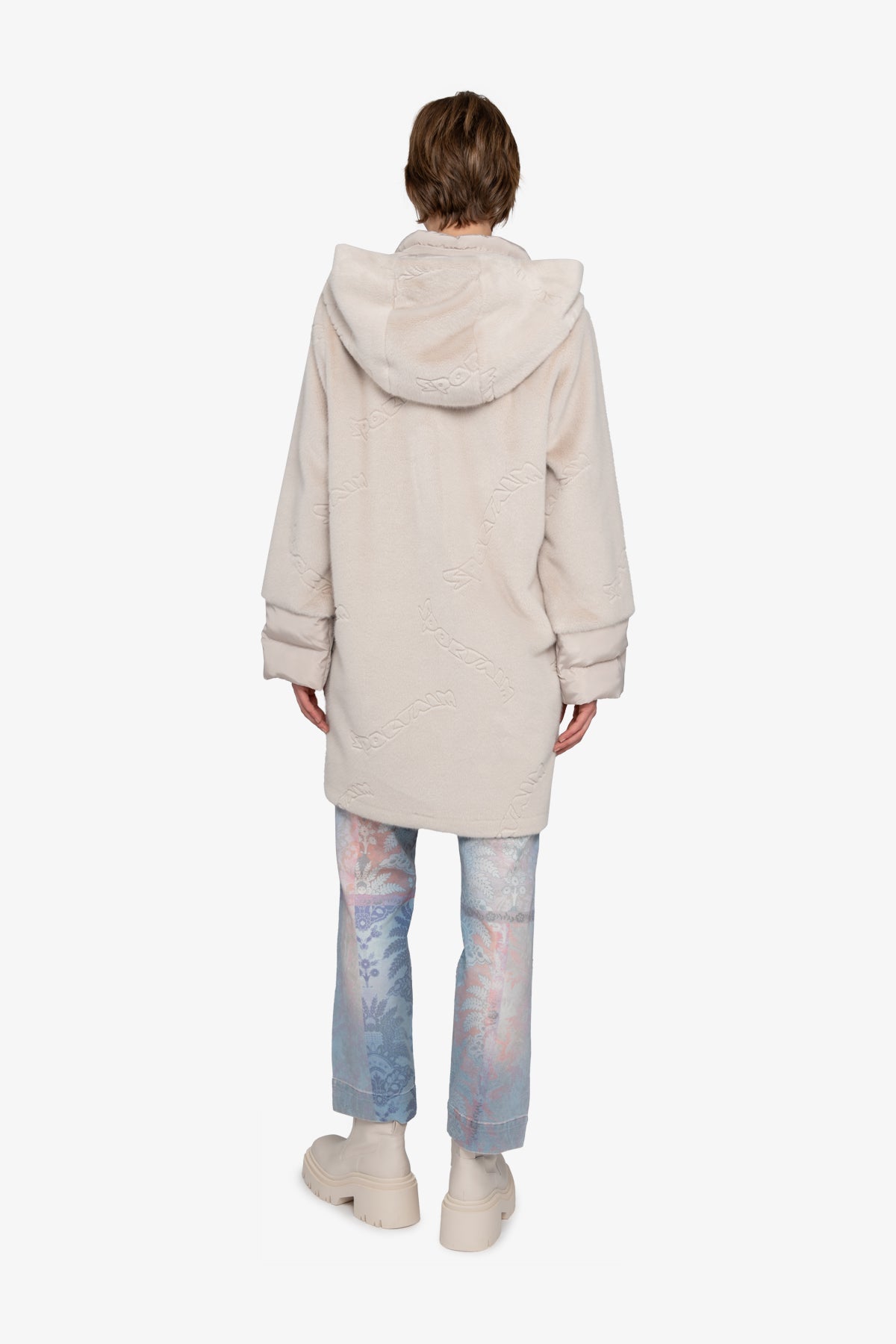 Plush Coat with Hood