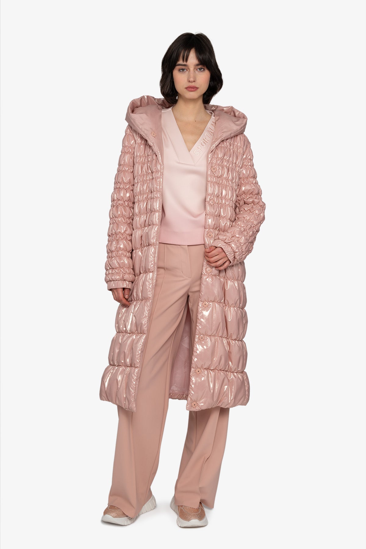 Coat with Hood and Belt