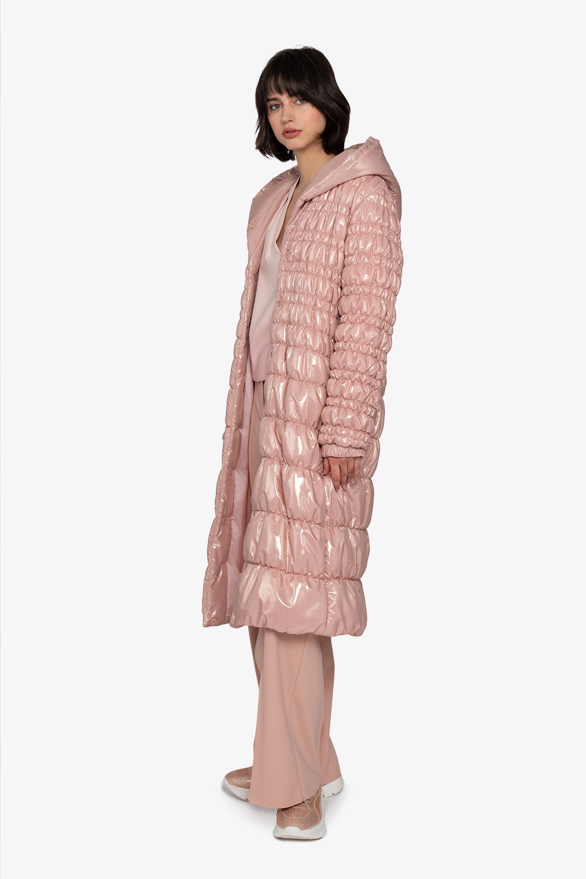 Coat with Hood and Belt