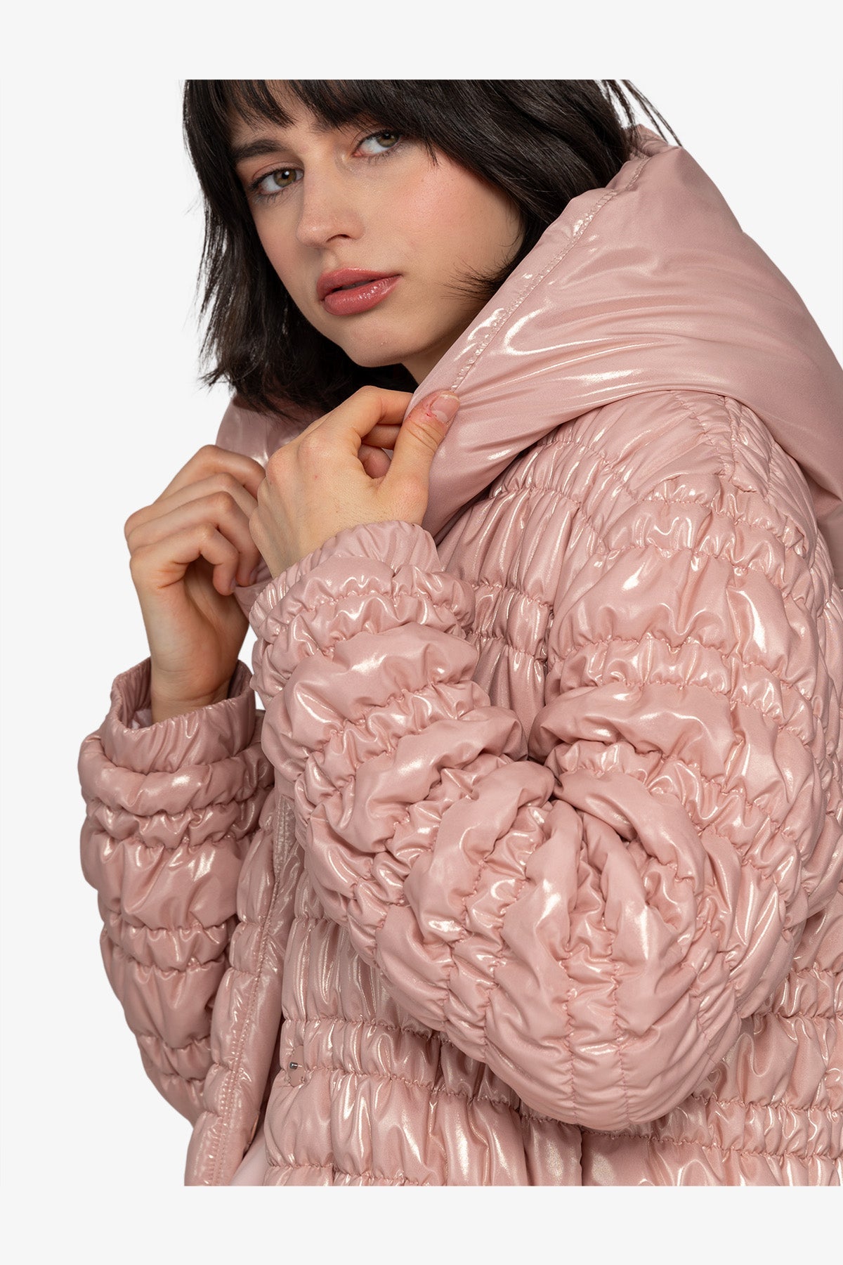 Coat with Hood and Belt
