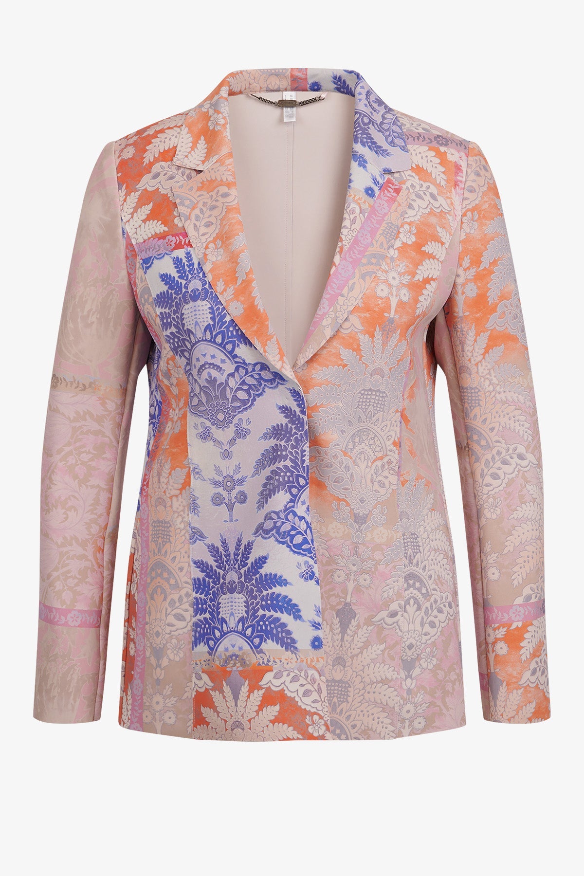 Long Blazer with Lapel Collar