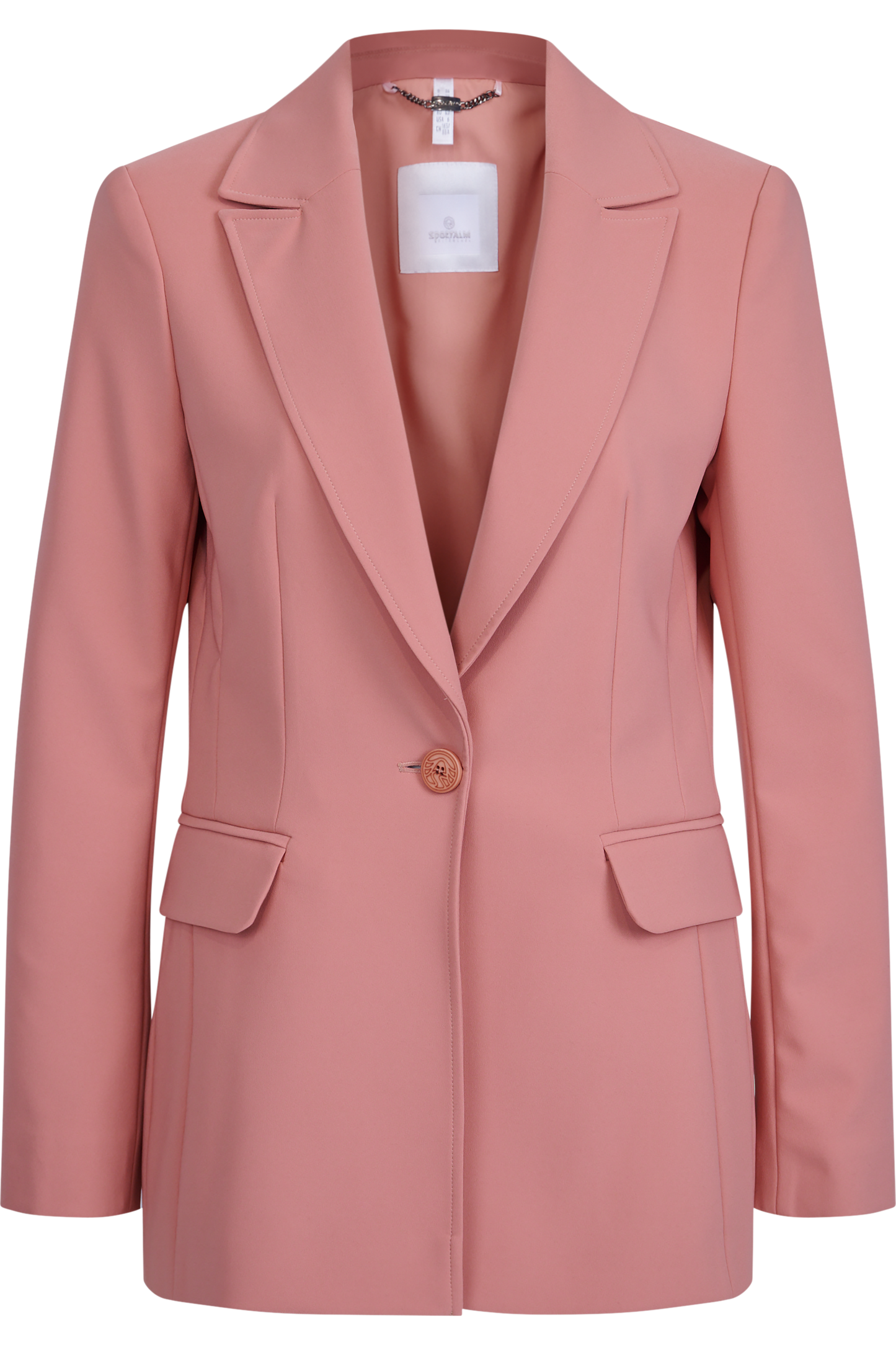 Blazer with lapel collar