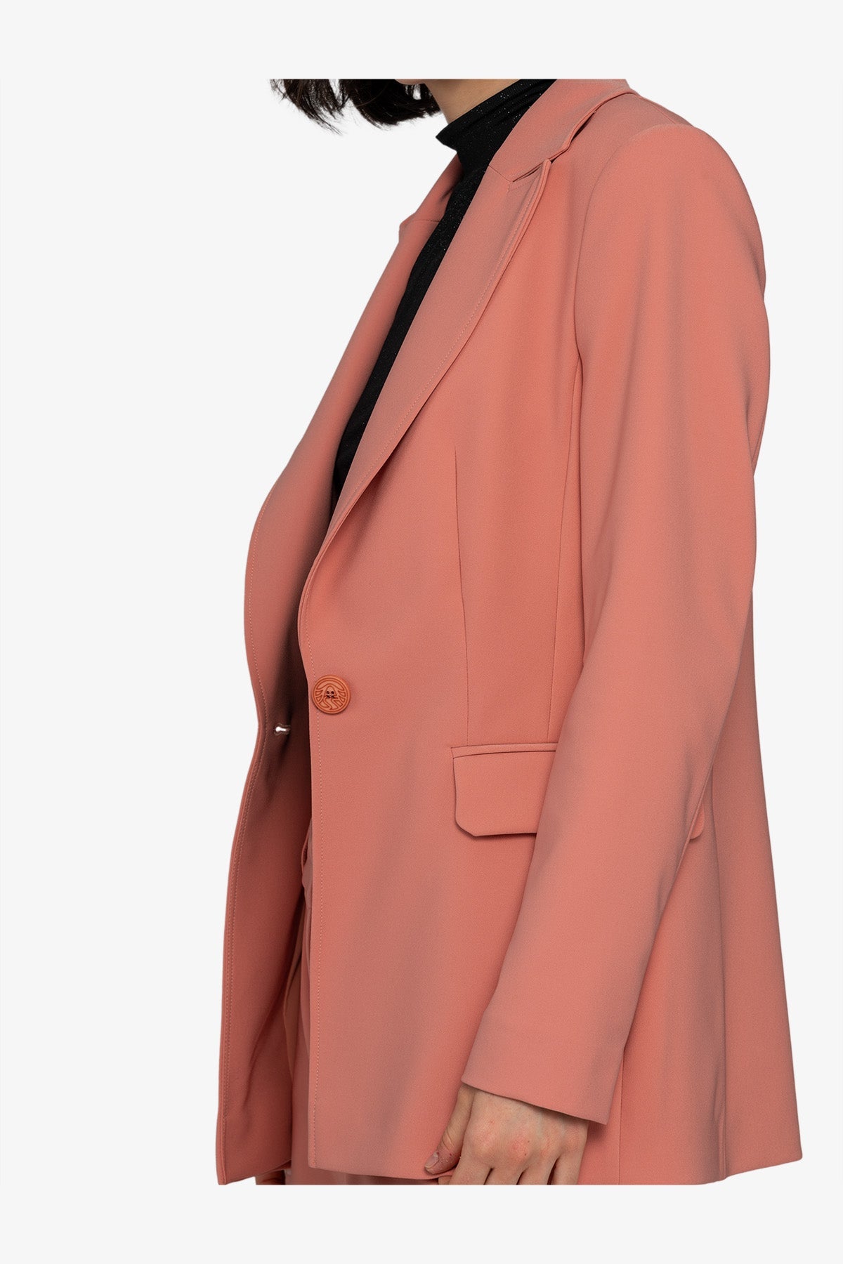 Blazer with lapel collar