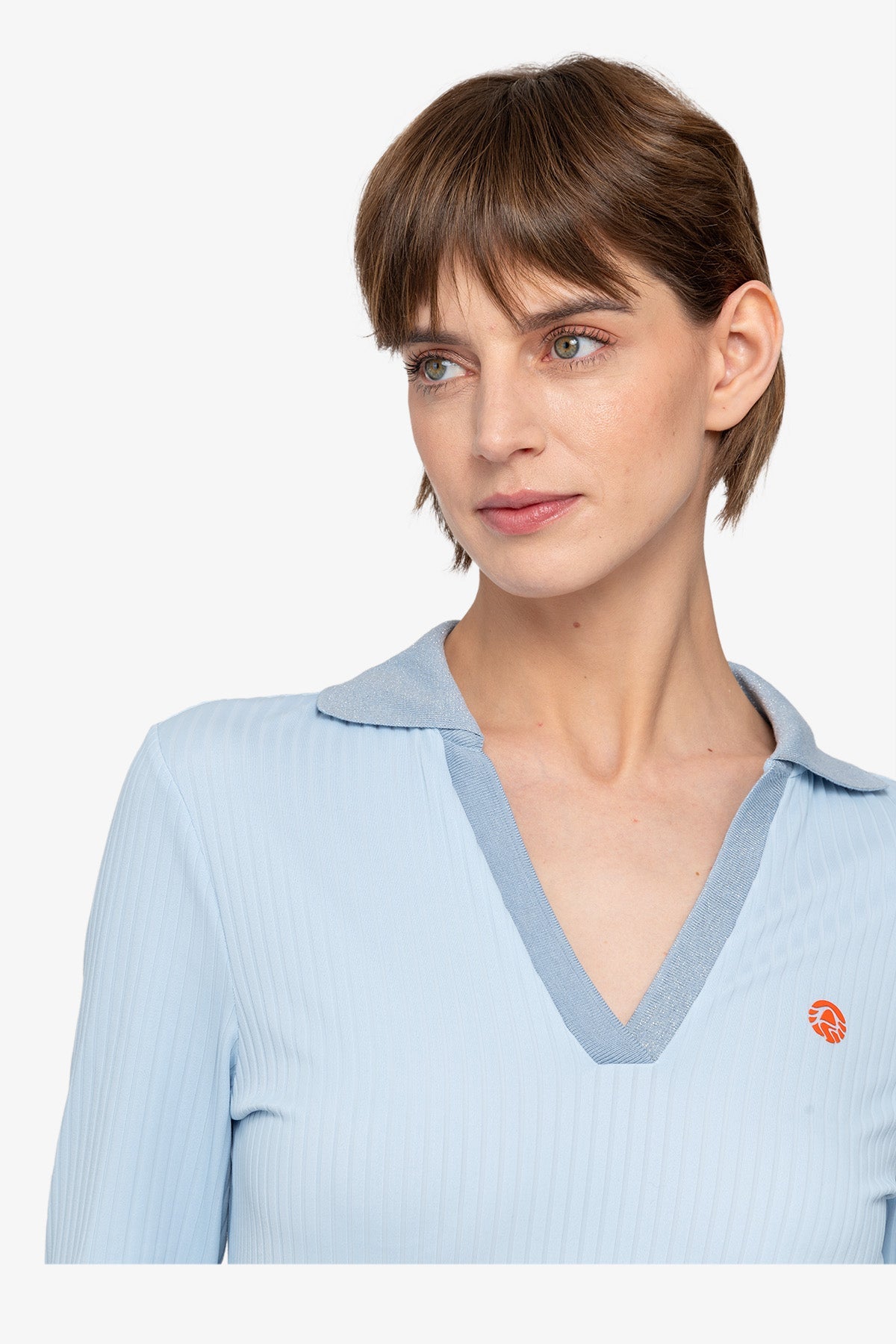 V-neck Polo Shirt