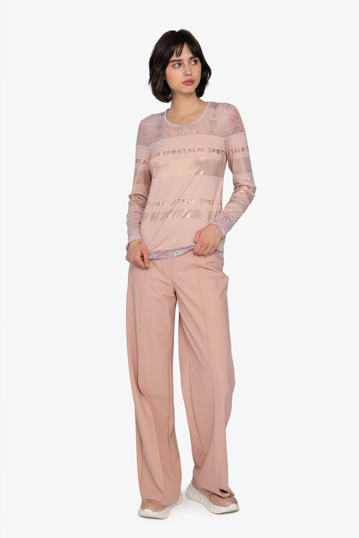 Long sleeve Shirt with Round Neck