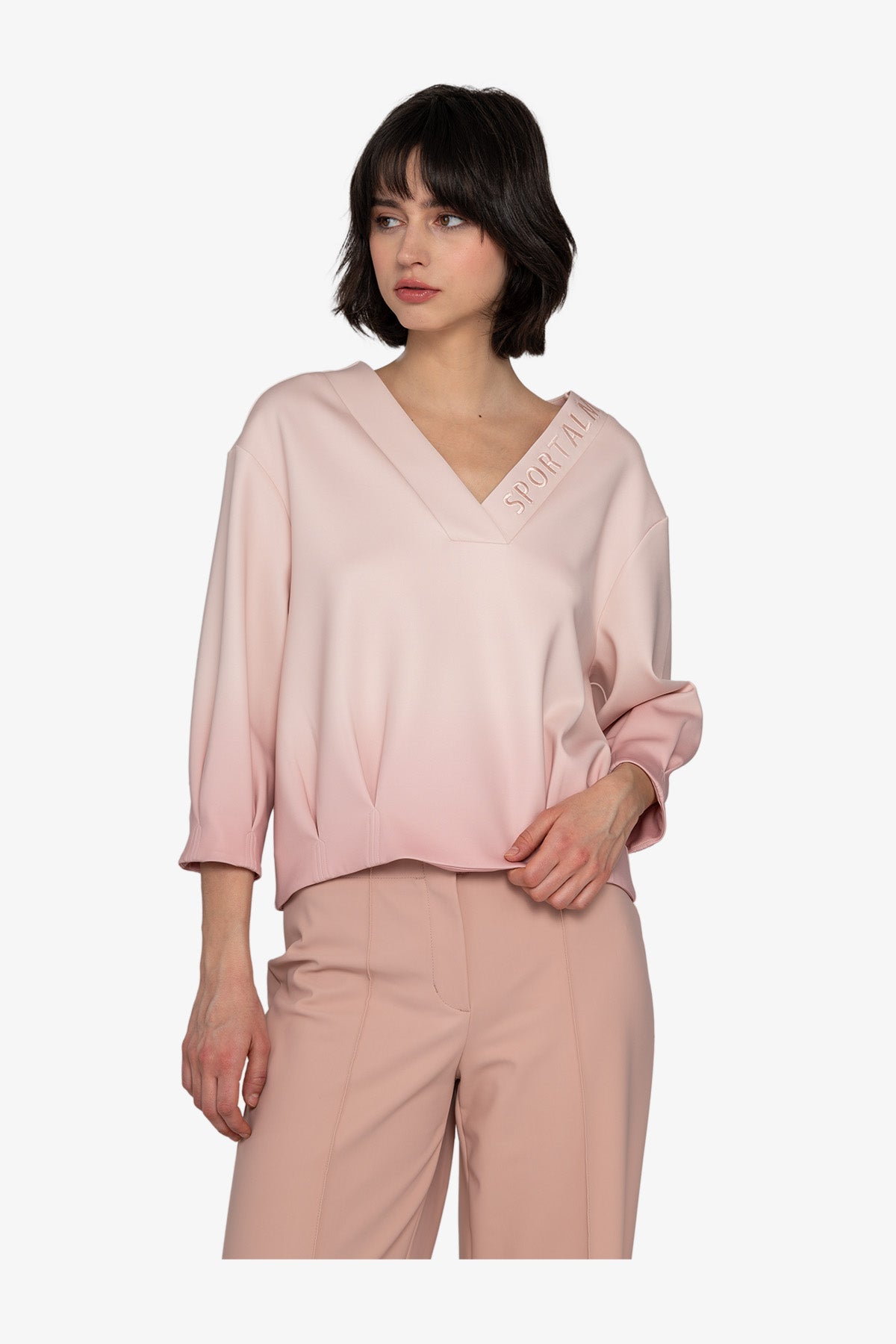 Sweater with V-neck