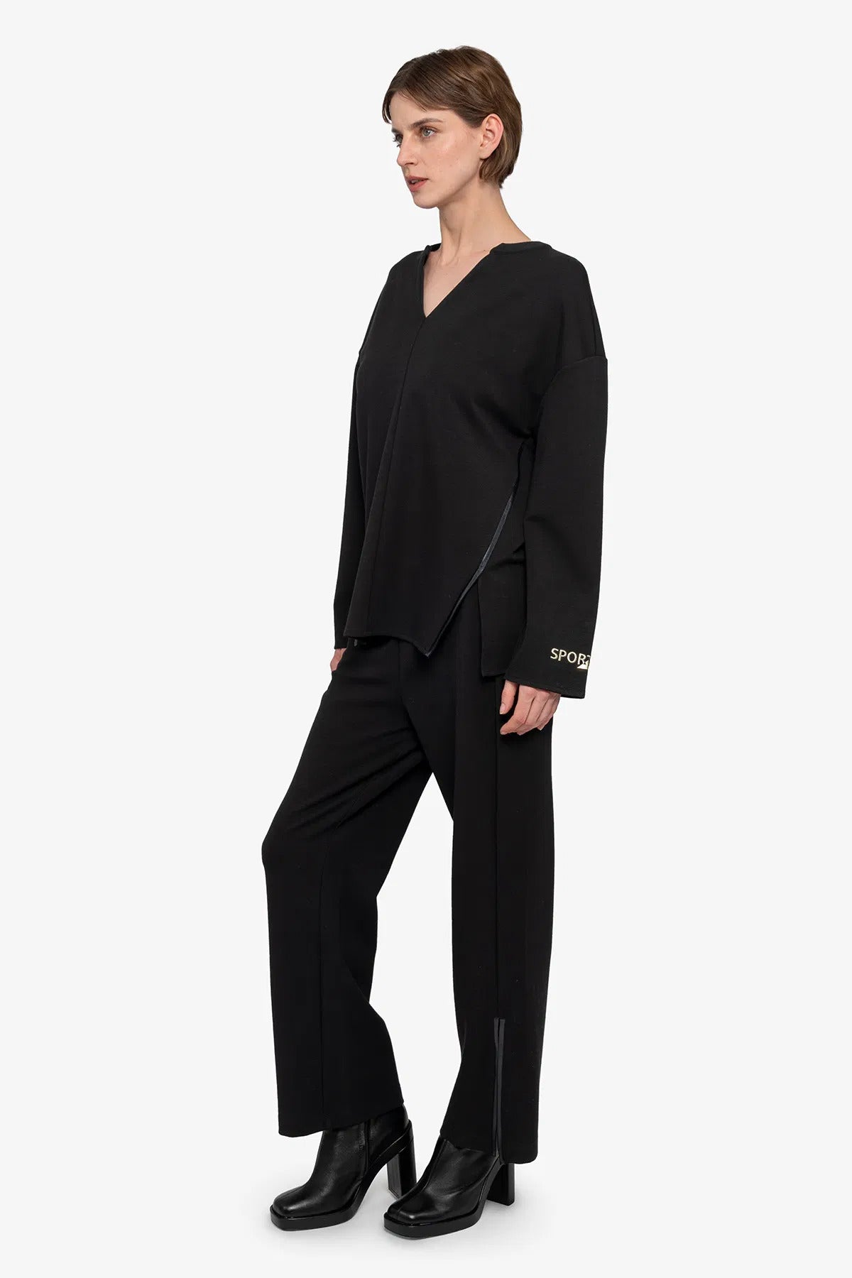 Sweater with V-neck