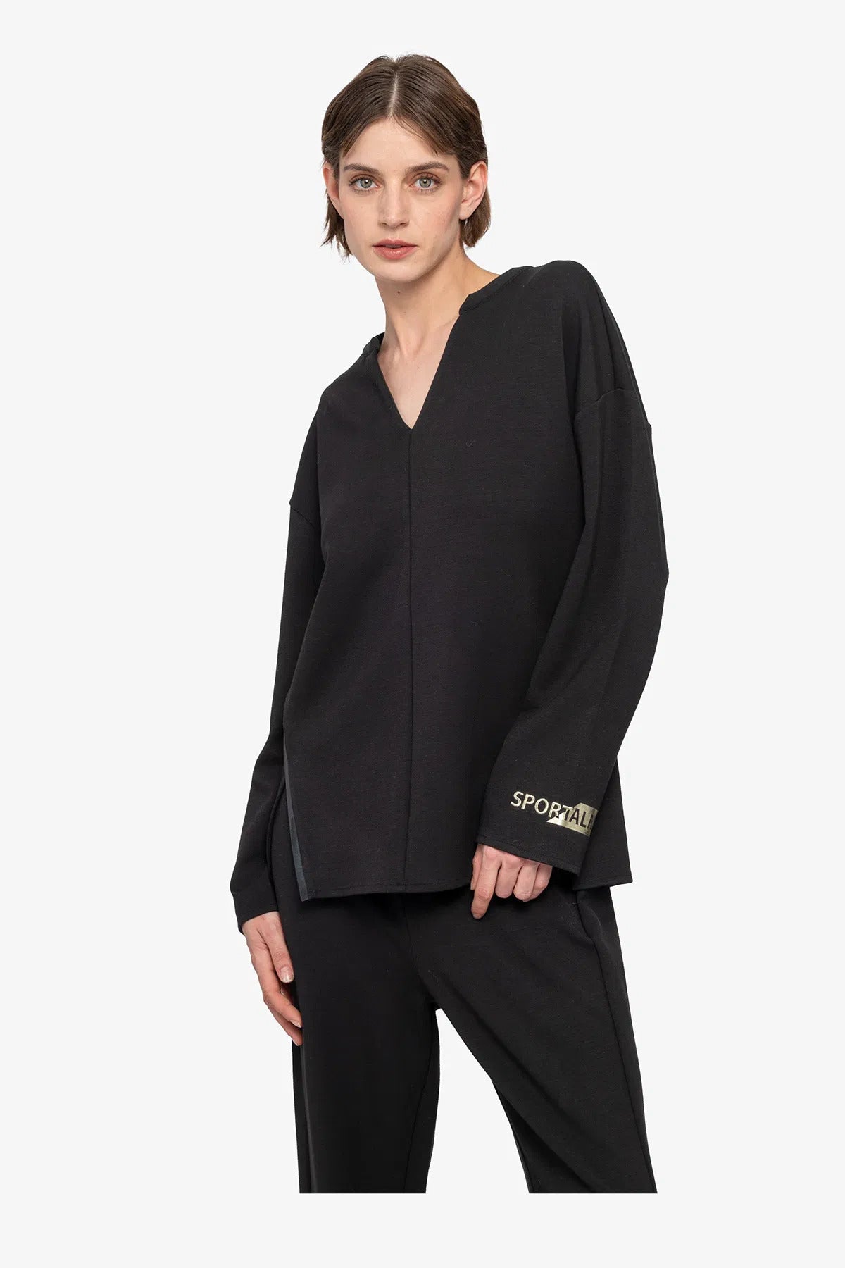 Sweater with V-neck