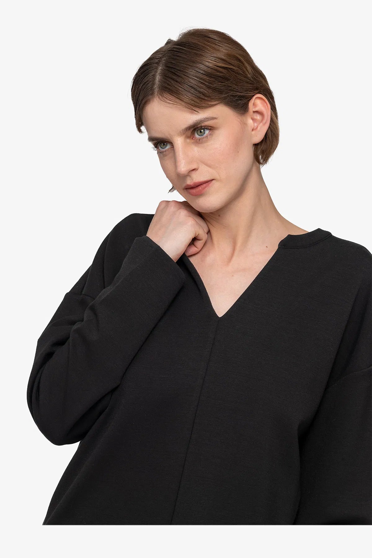 Sweater with V-neck