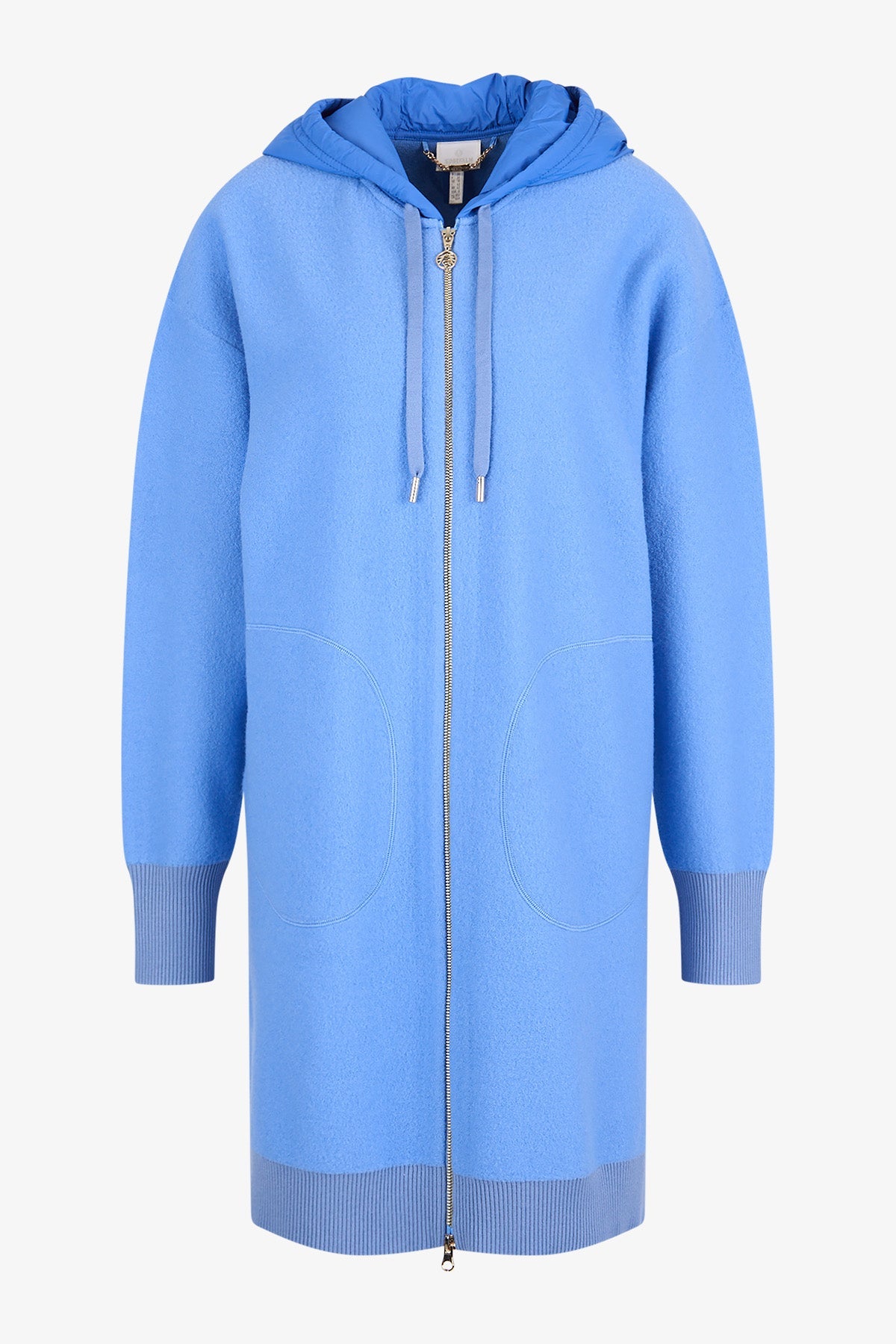 Knitted Coat with Hood
