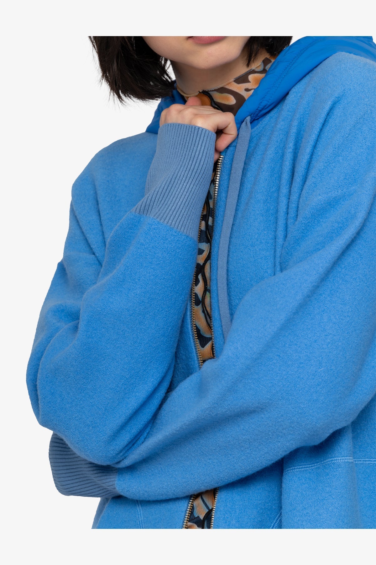 Knitted Coat with Hood