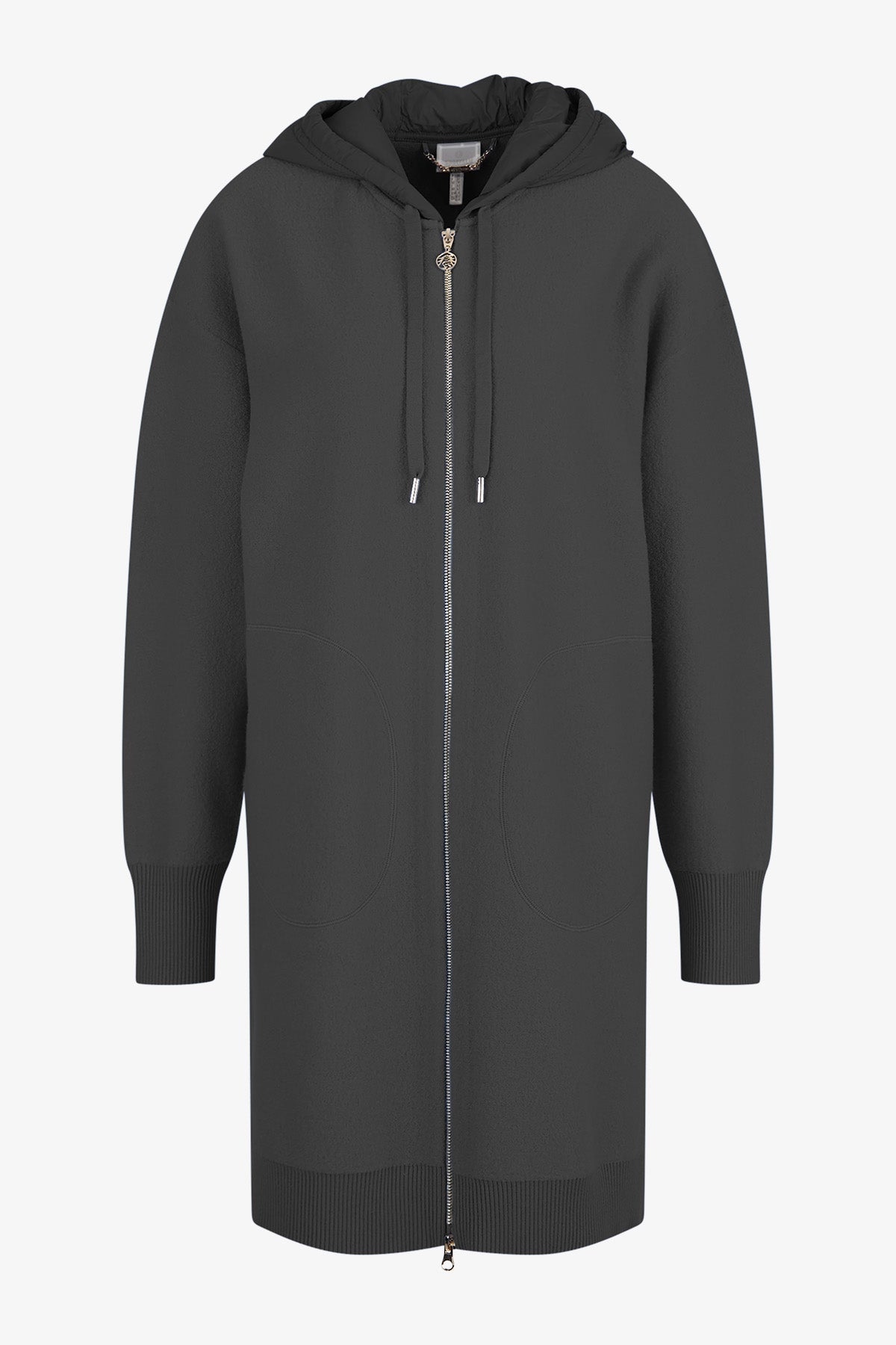 Knitted Coat with Hood
