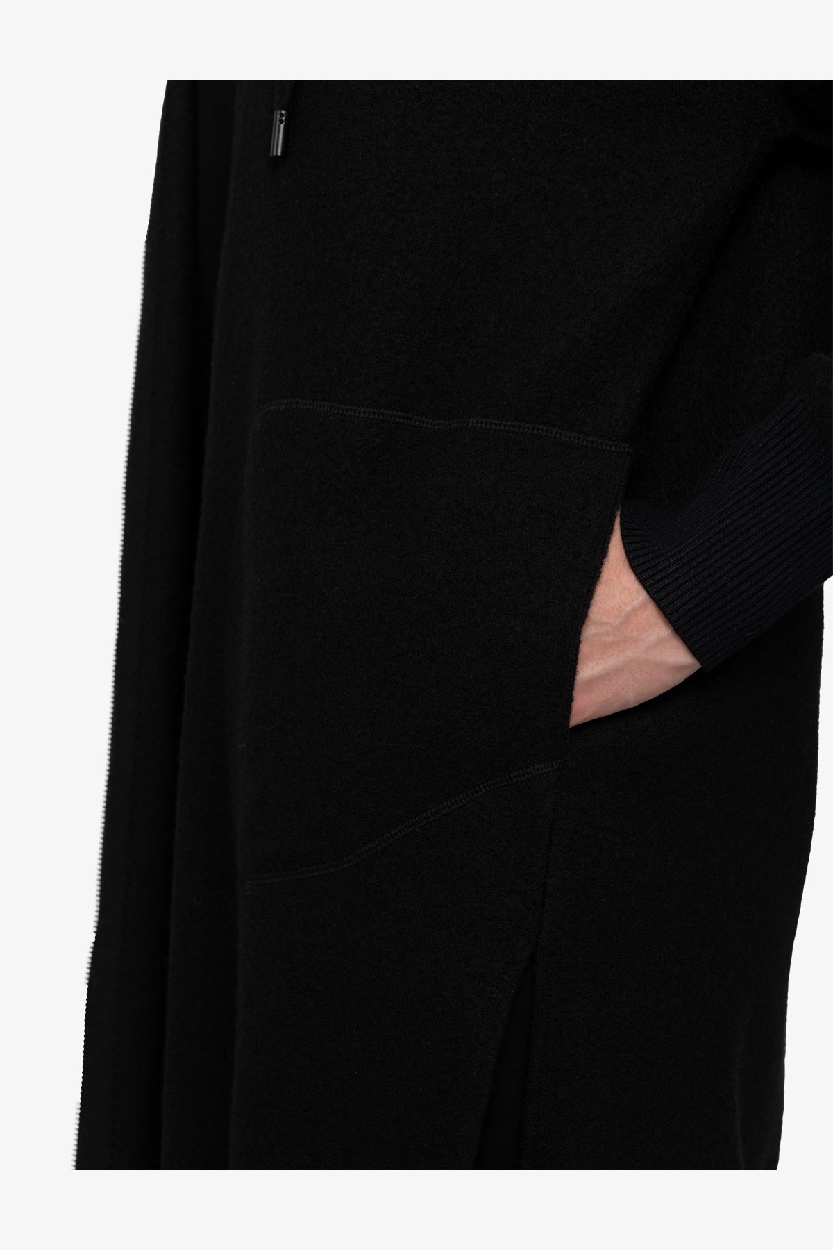 Knitted Coat with Hood
