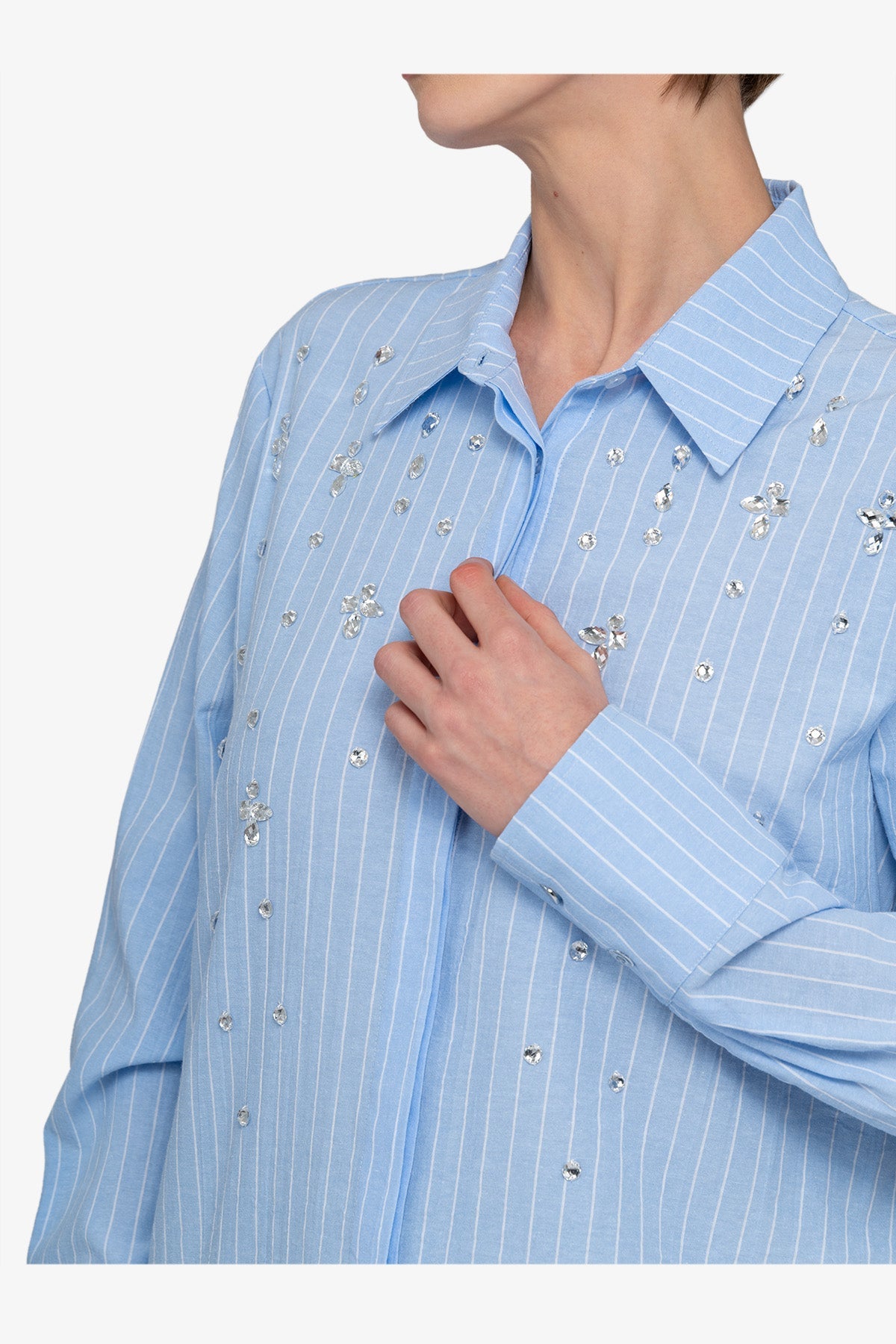 Blouse with Stripes