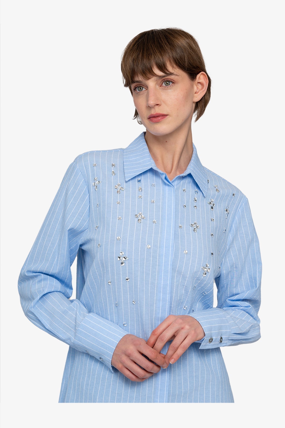 Blouse with Stripes