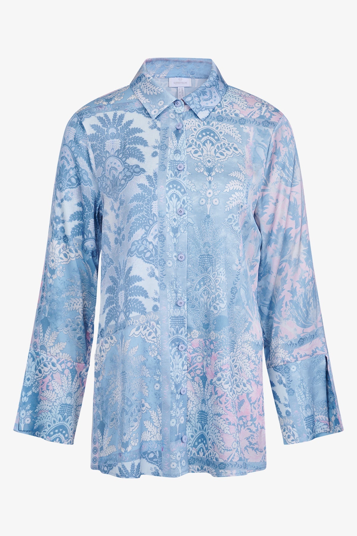 Blouse with Shirt Collar