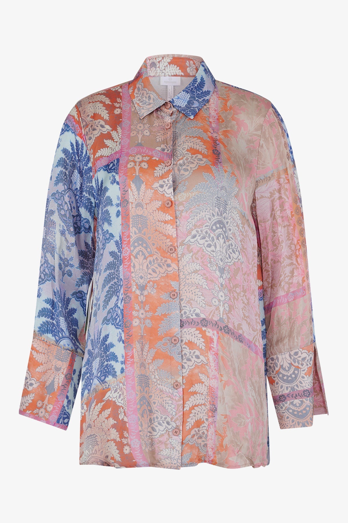Blouse with Shirt Collar