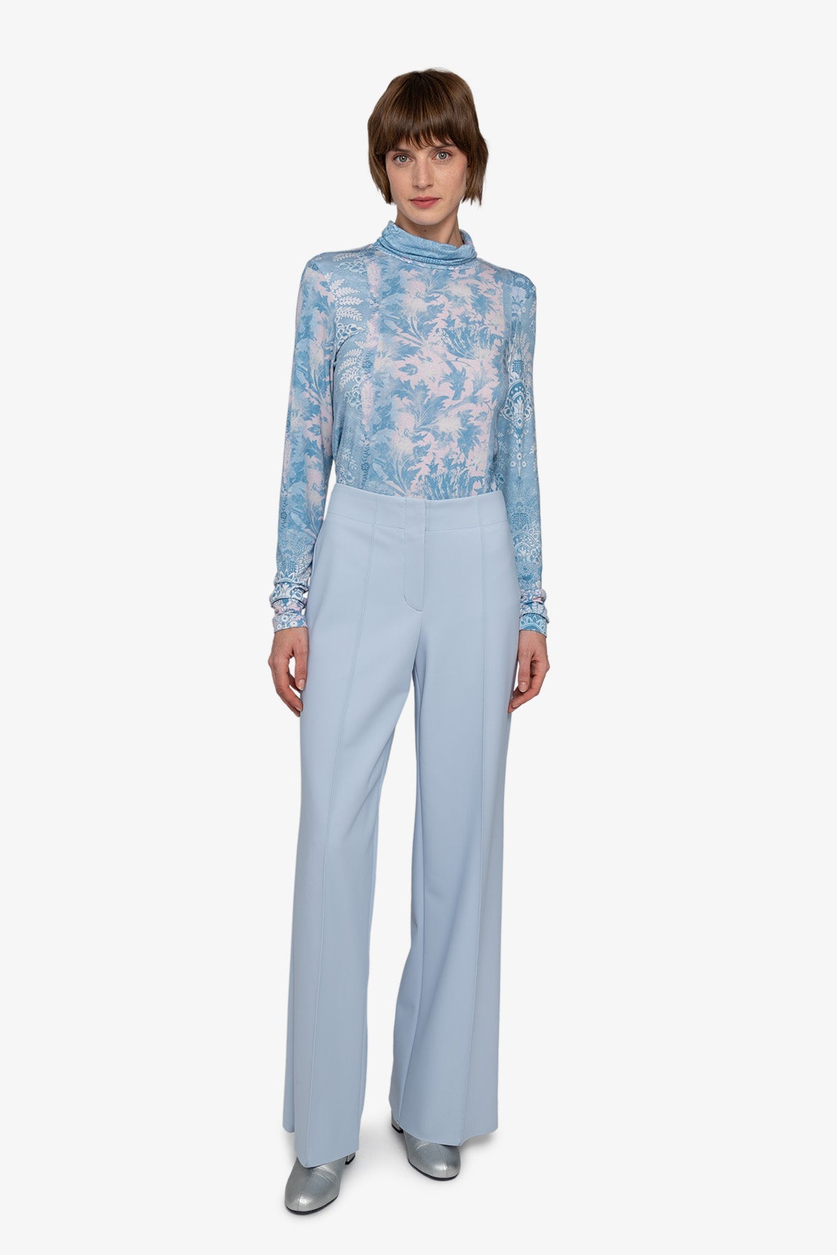 Flared Leg Trousers