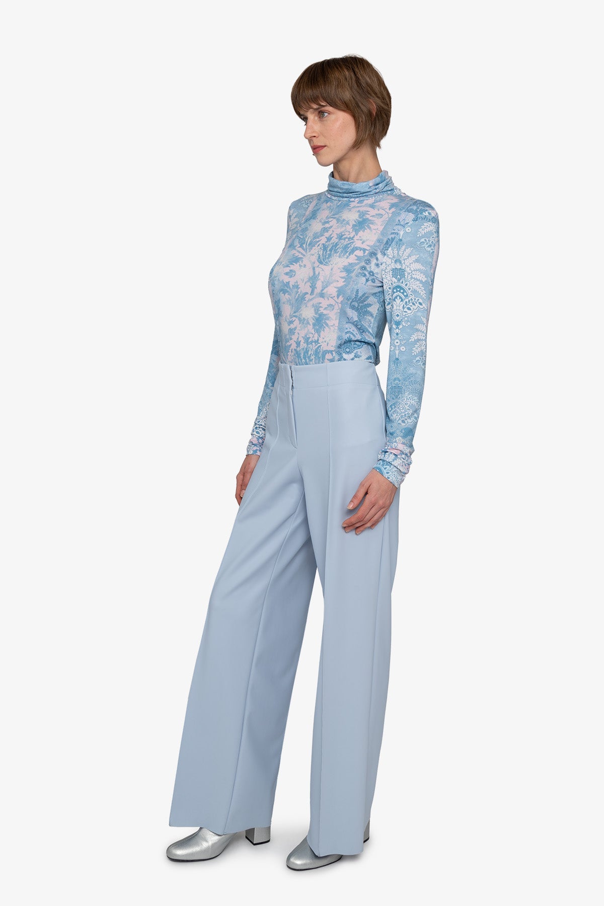 Flared Leg Trousers