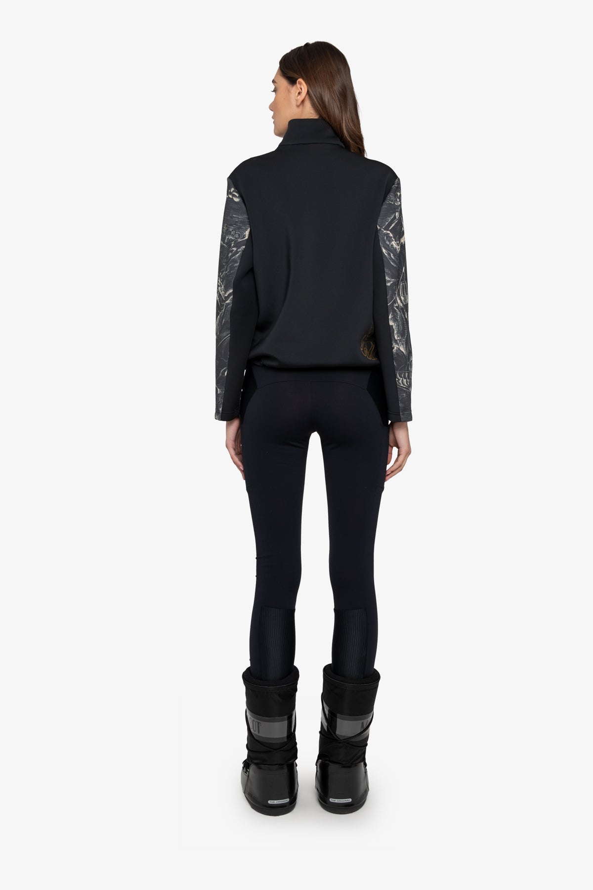 Sweatshirt with Stand-up Collar