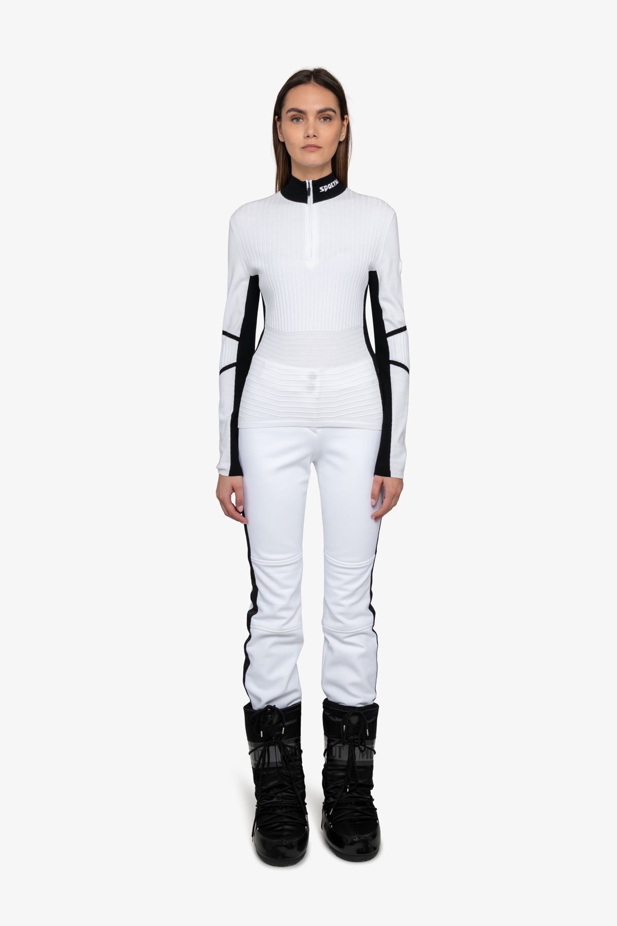 Pullover with Contrasting Stripes