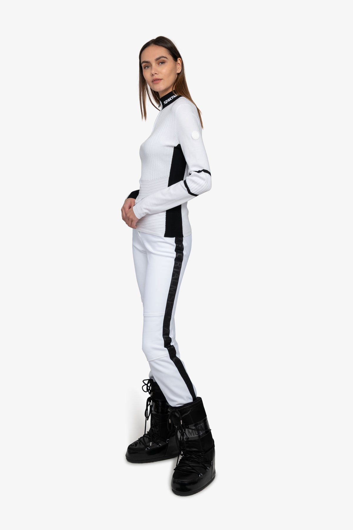 Pullover with Contrasting Stripes
