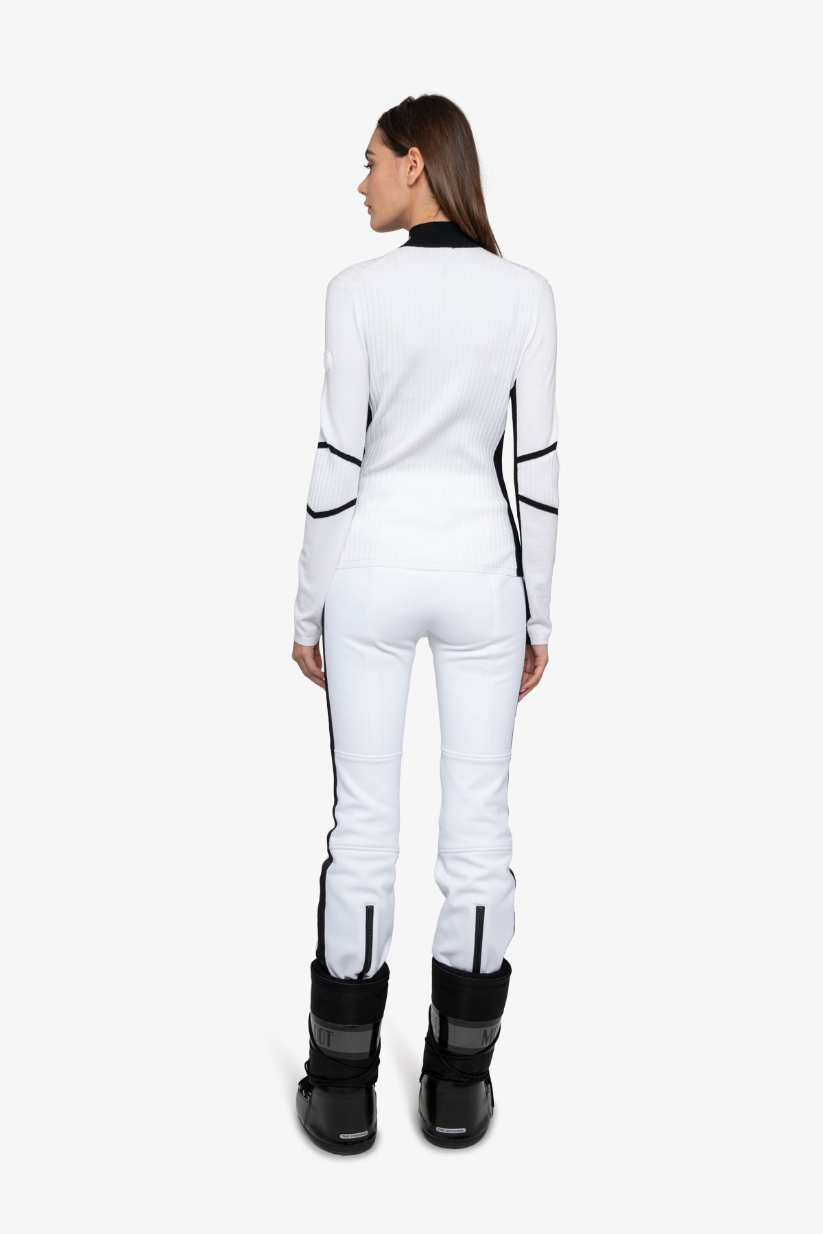 Pullover with Contrasting Stripes