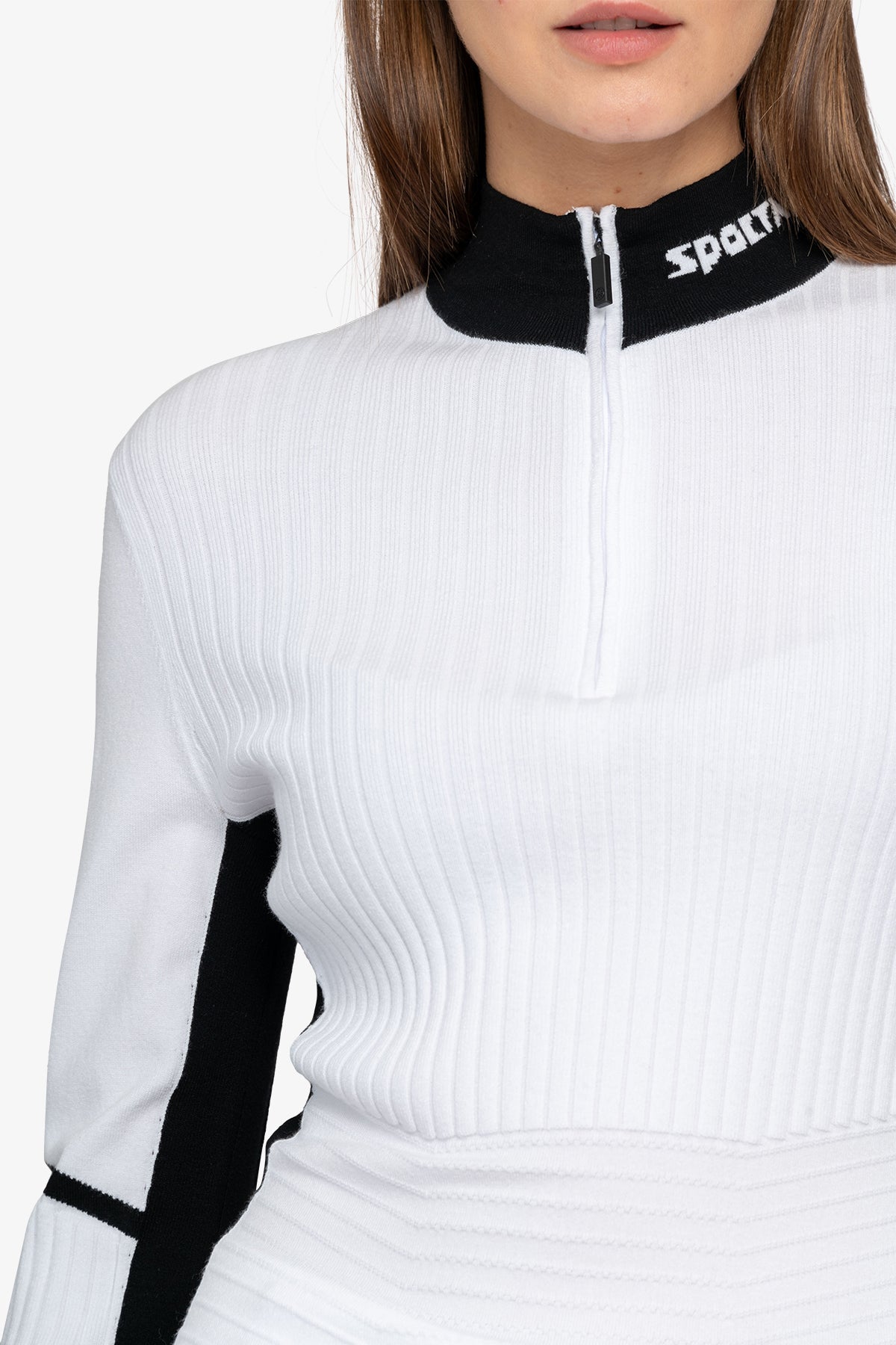 Pullover with Contrasting Stripes