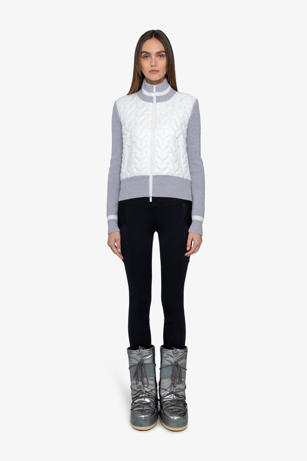 Cardigan with Stand-up Collar