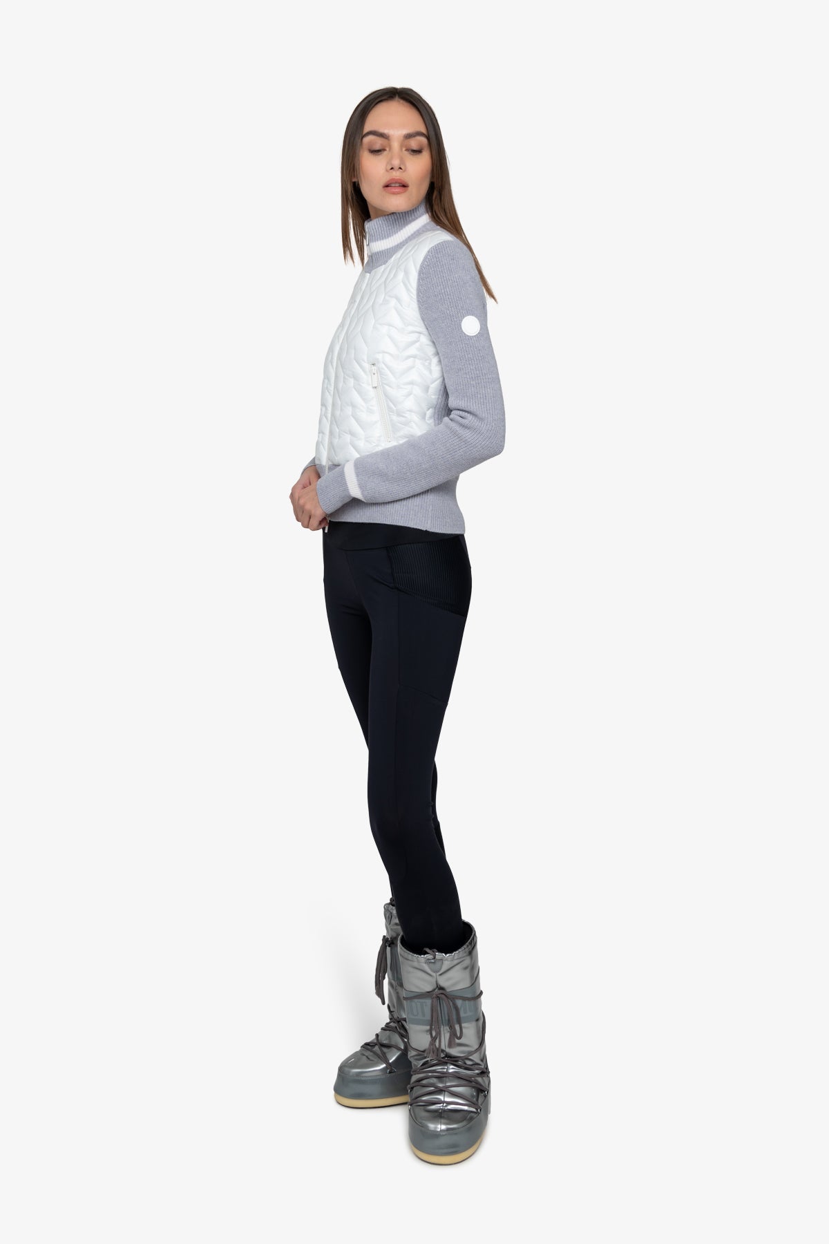 Cardigan with Stand-up Collar