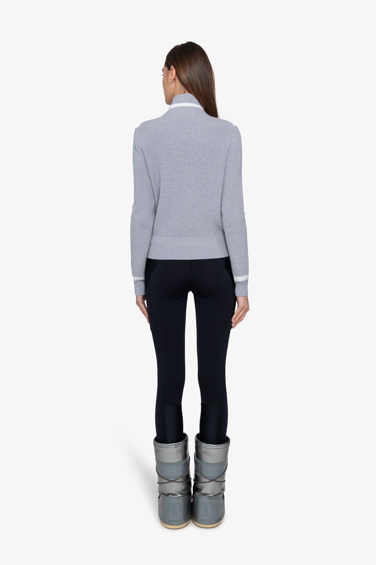 Cardigan with Stand-up Collar