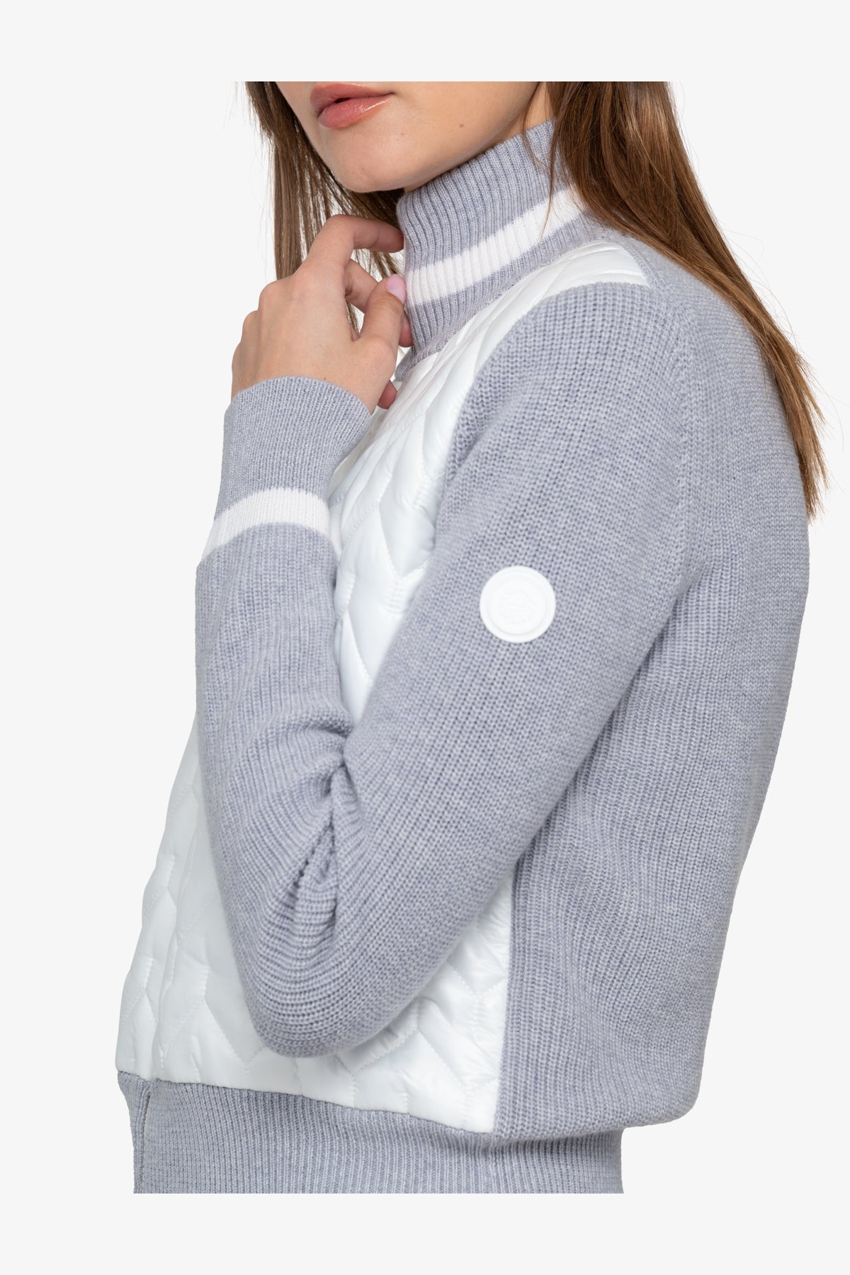 Cardigan with Stand-up Collar