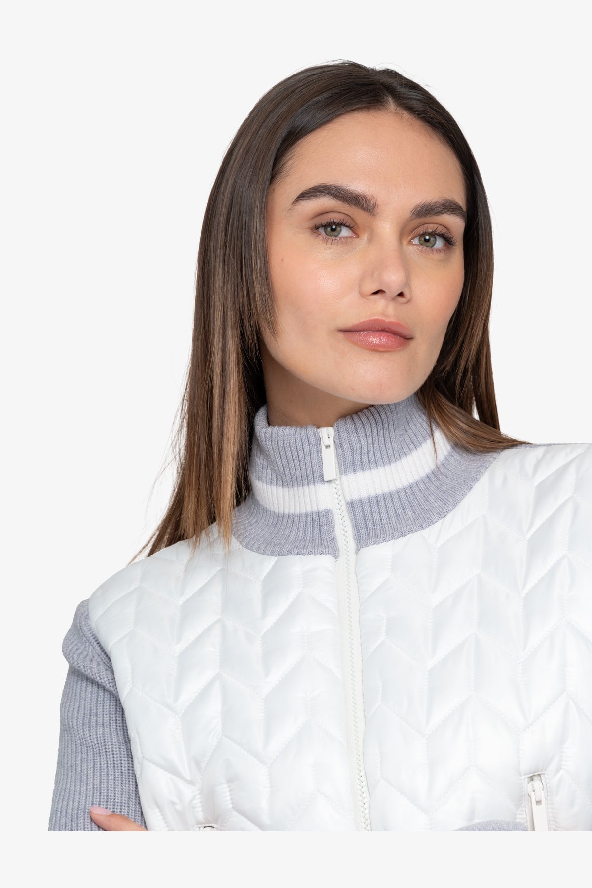 Cardigan with Stand-up Collar