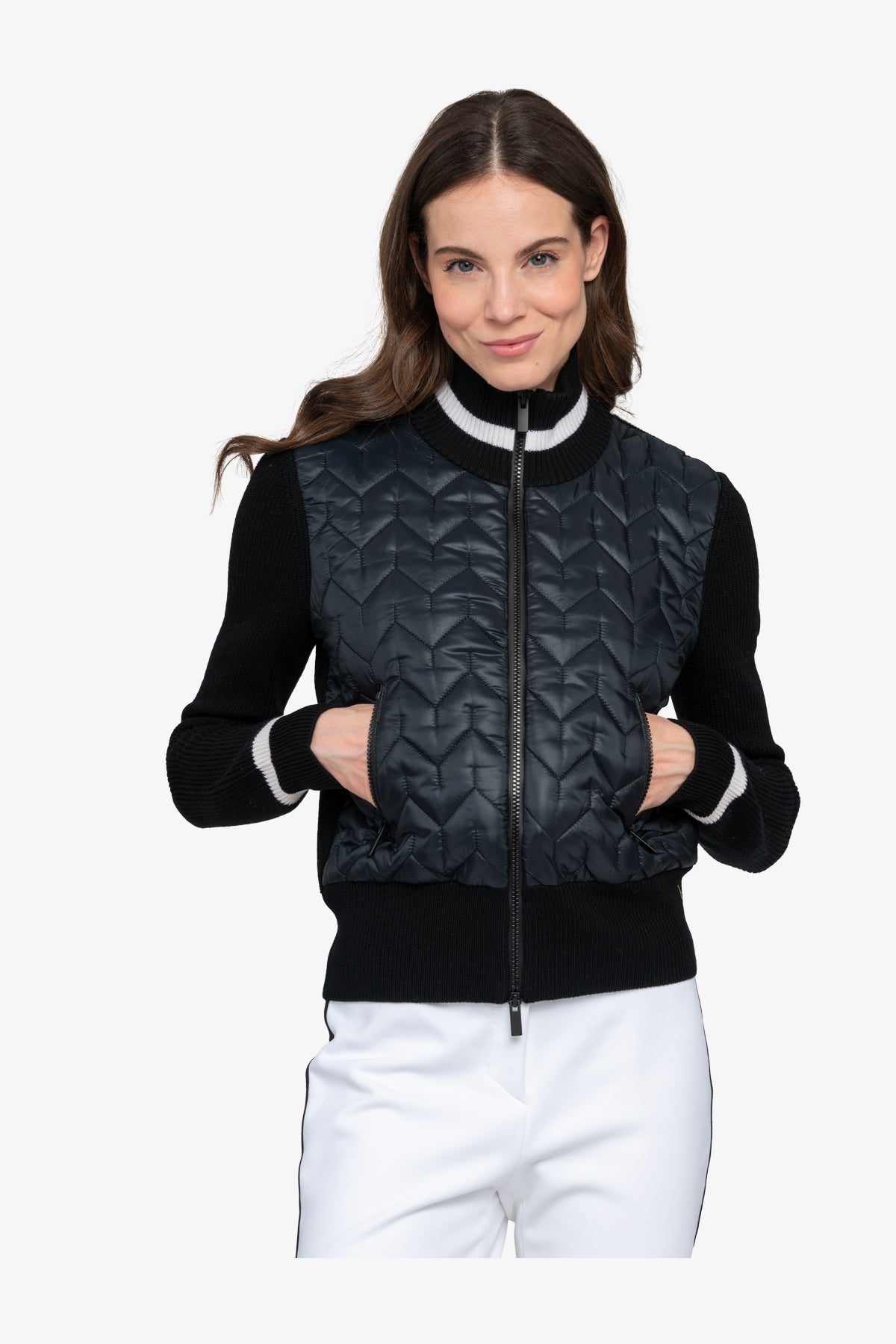 Cardigan with Stand-up Collar