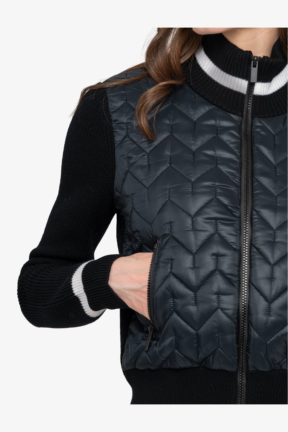 Cardigan with Stand-up Collar