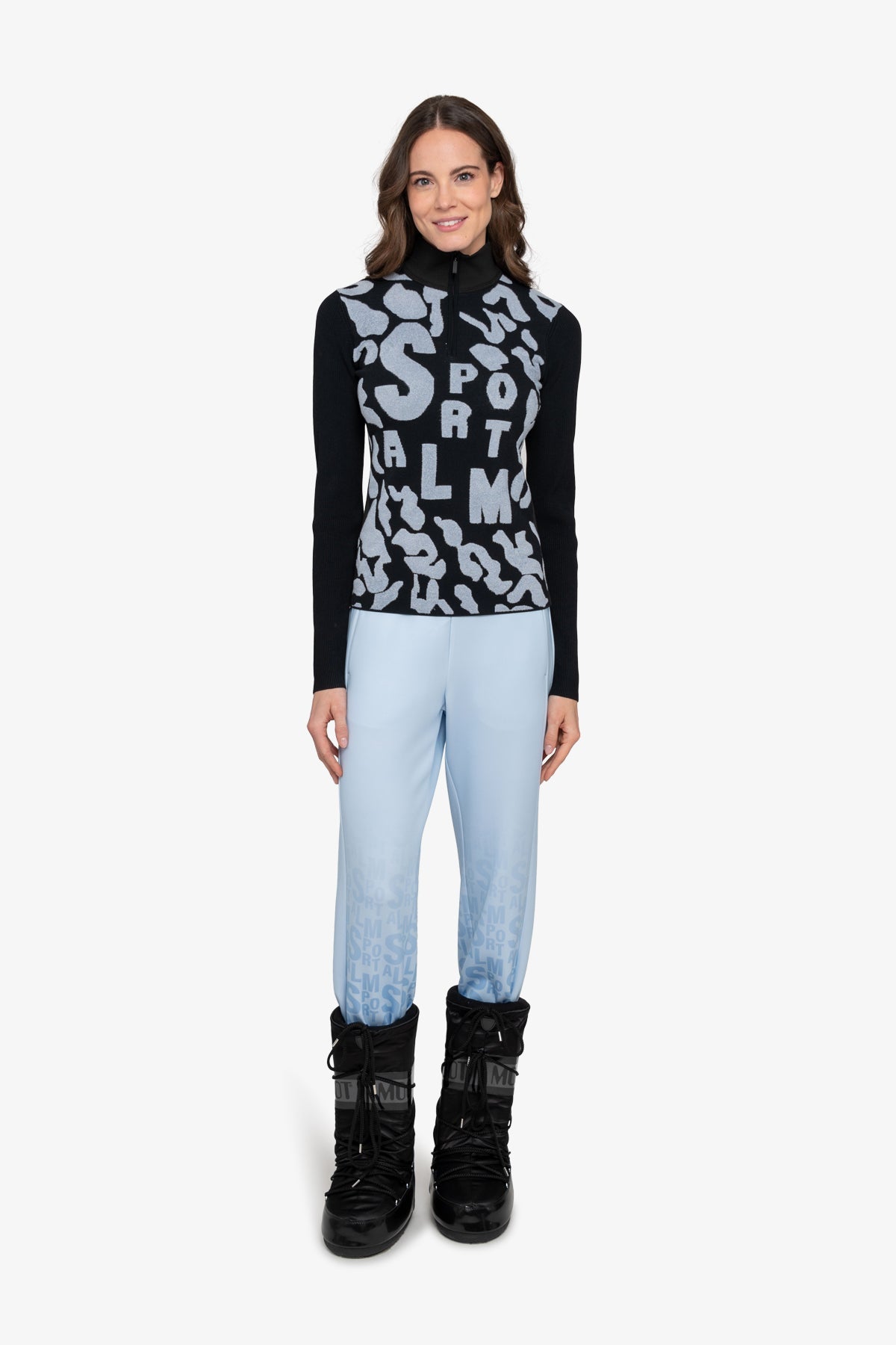 Sweater with Stand-up Collar
