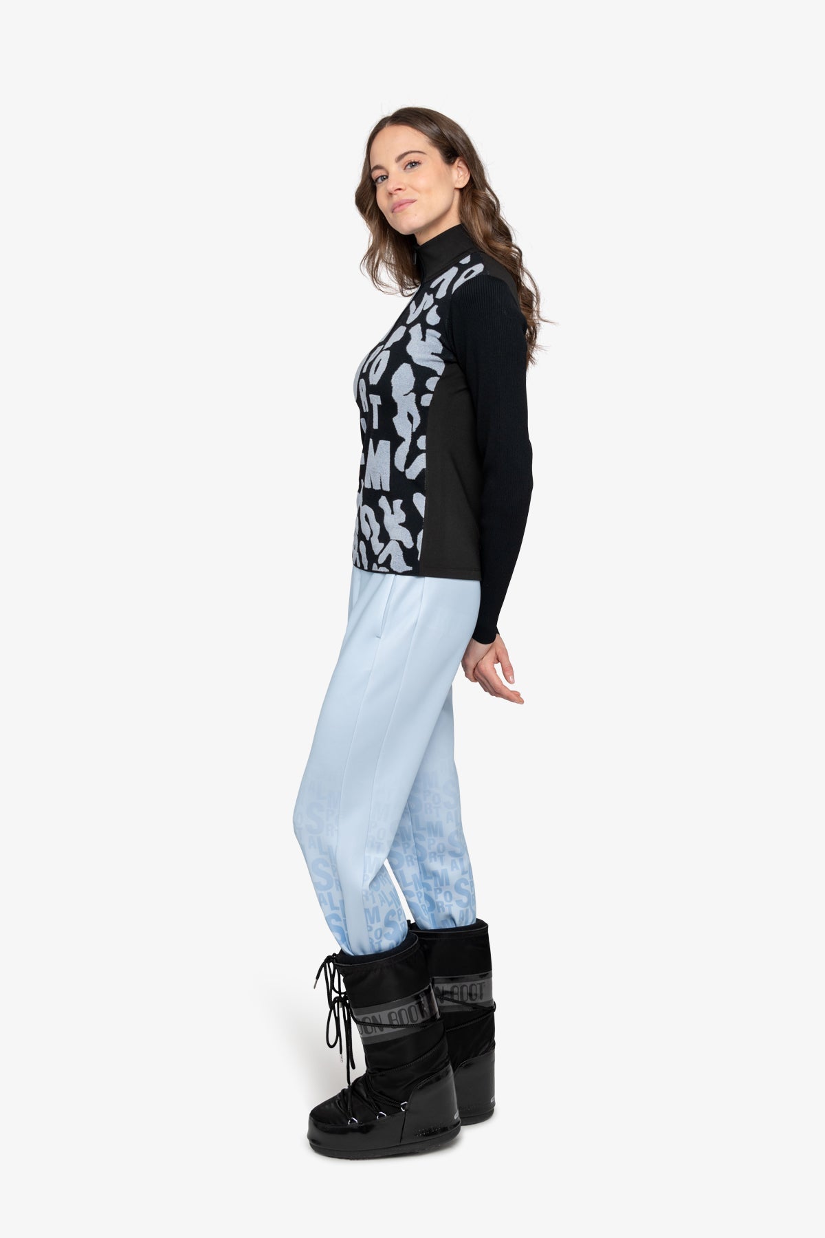 Sweater with Stand-up Collar