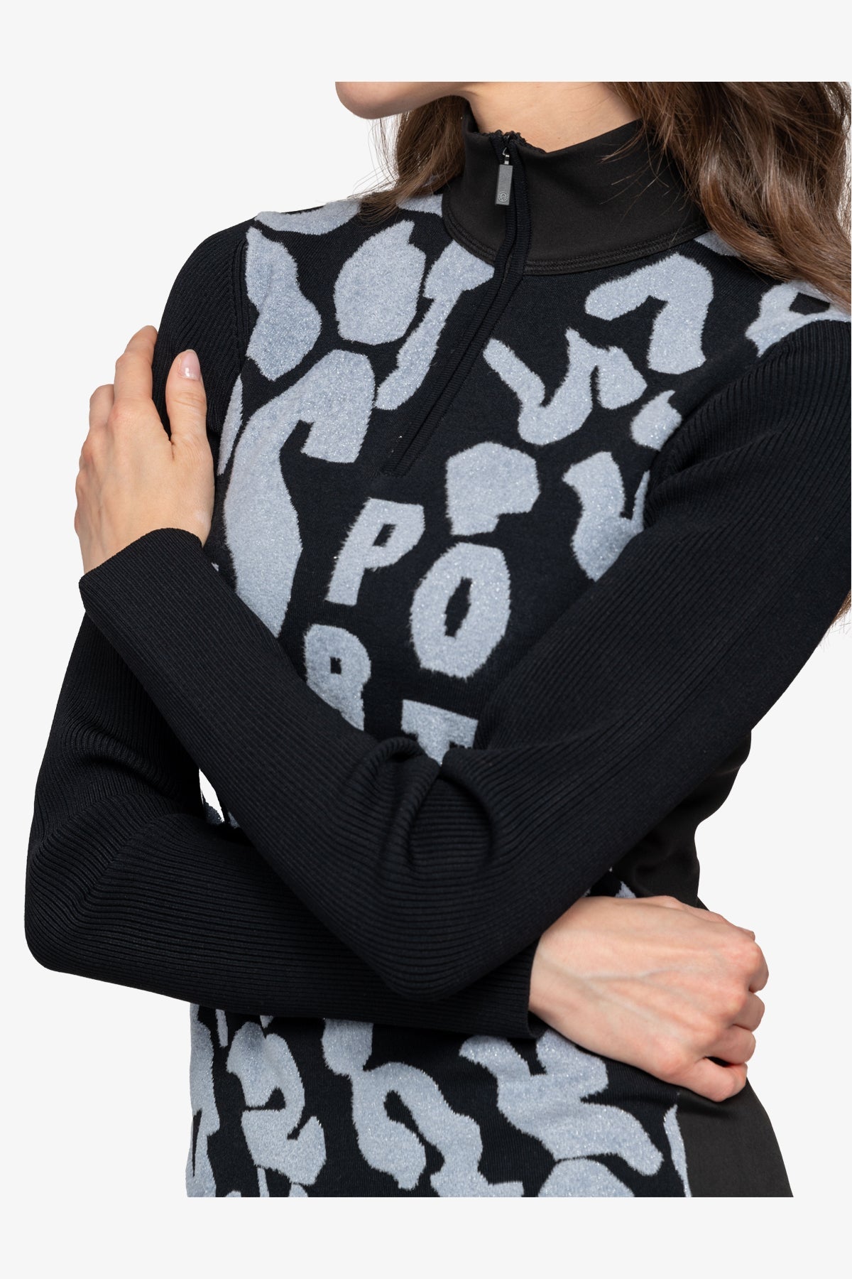 Sweater with Stand-up Collar