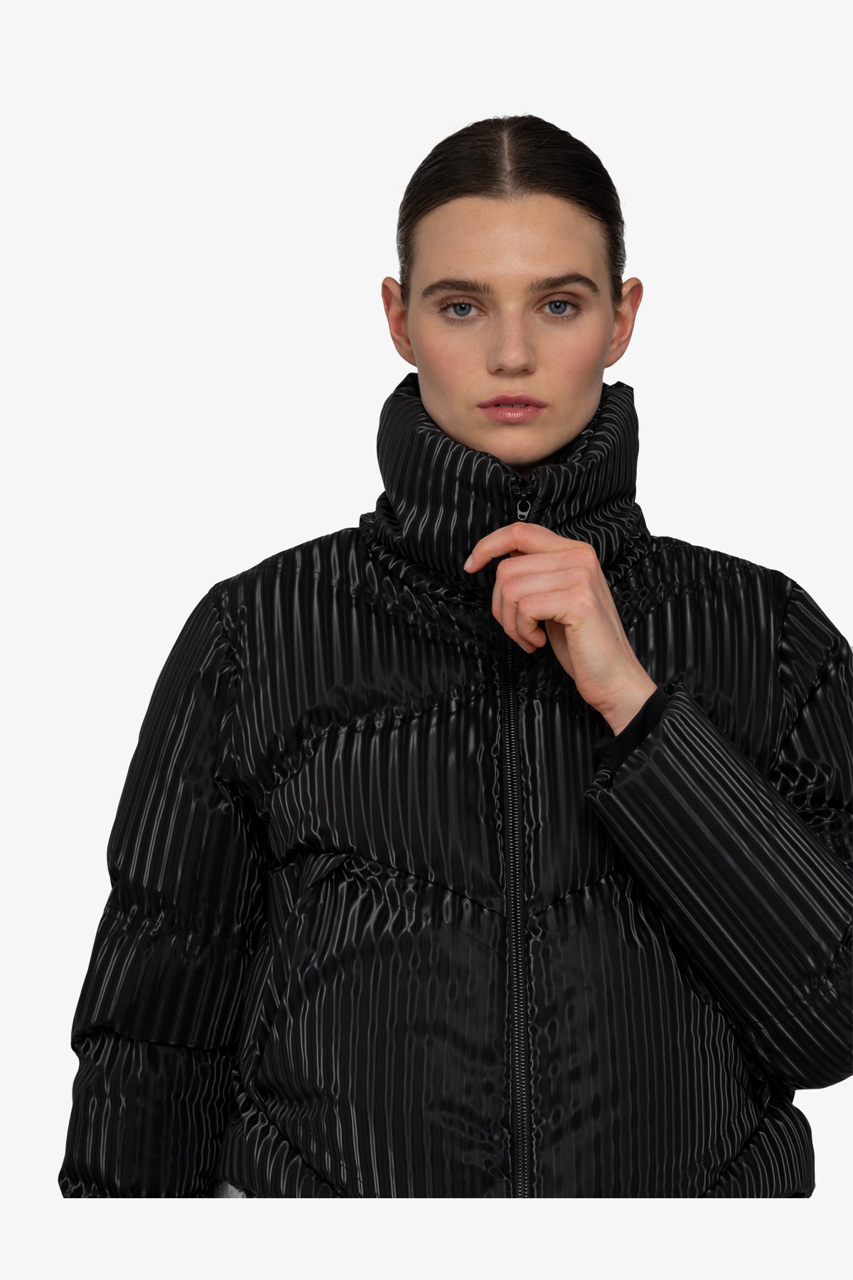 Down Jacket with Collar
