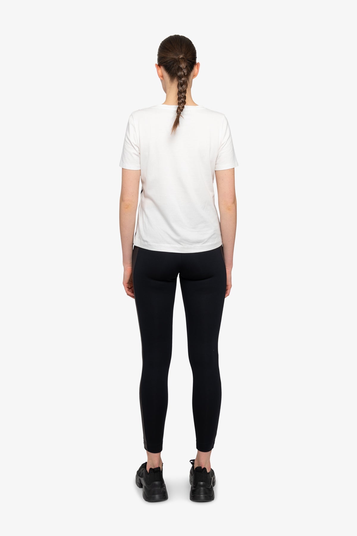 Shirt with ¾ Sleeves and Round Neckline