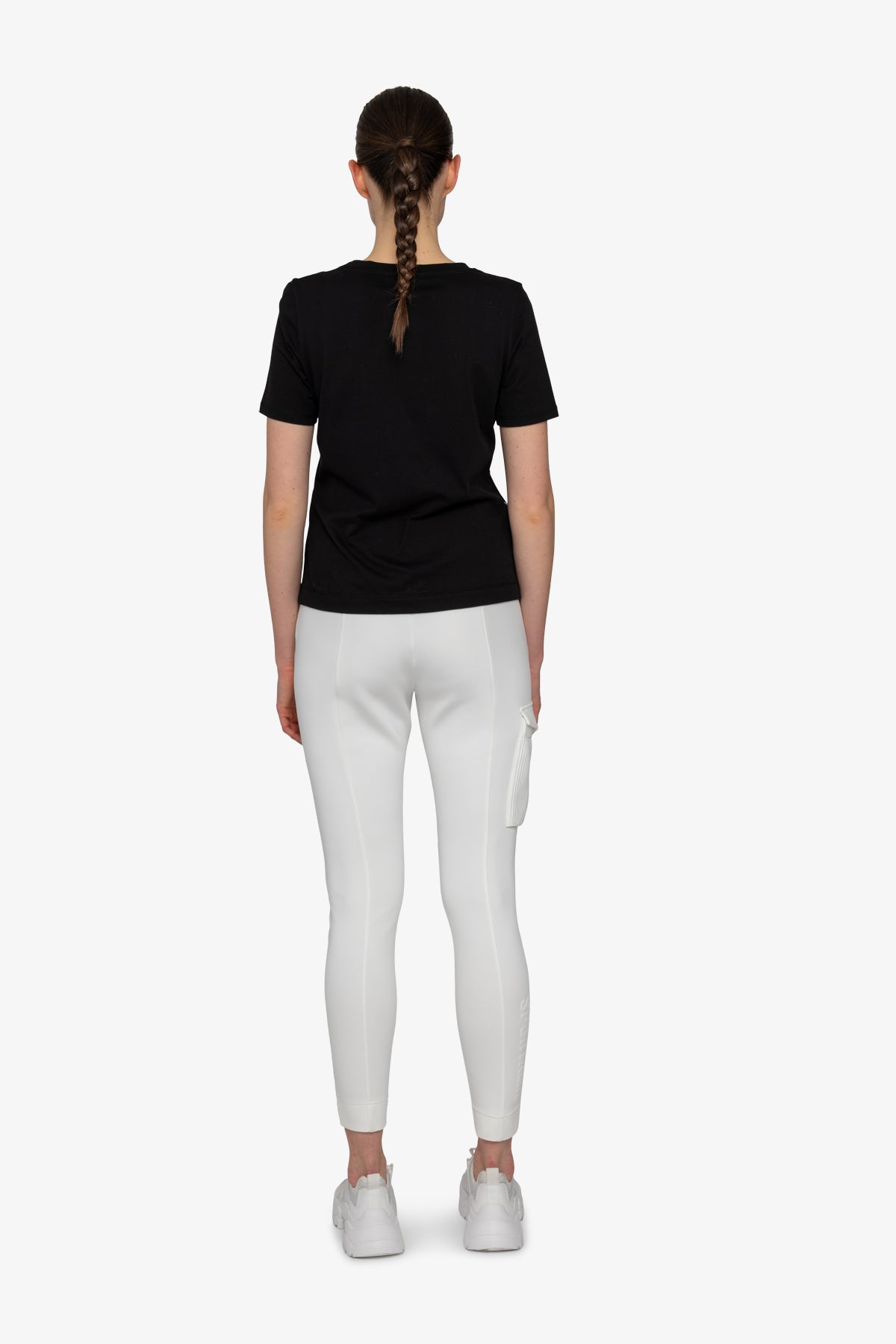 Shirt with ¾ Sleeves and Round Neckline