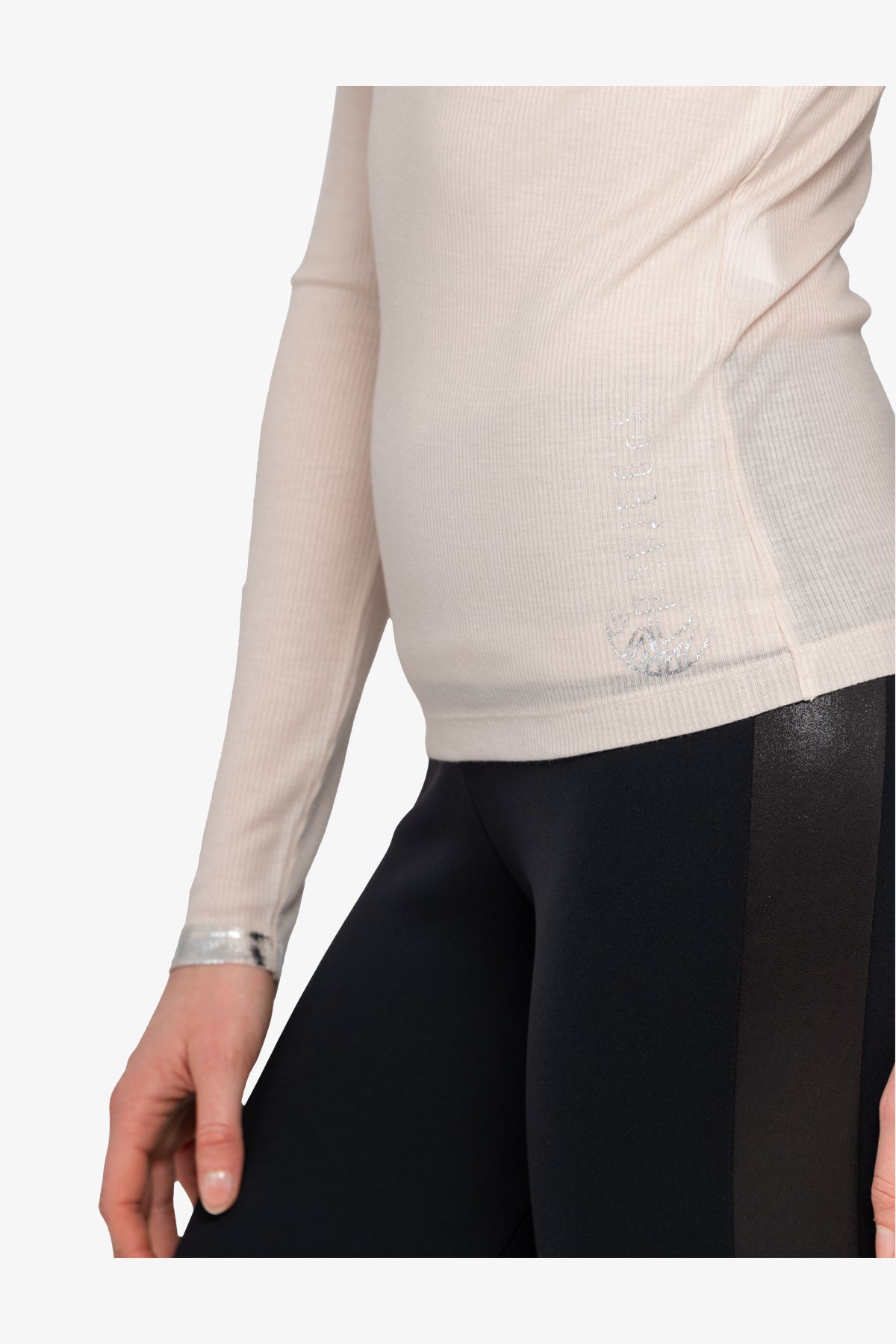 Long-sleeved Shirt with Round Neckline