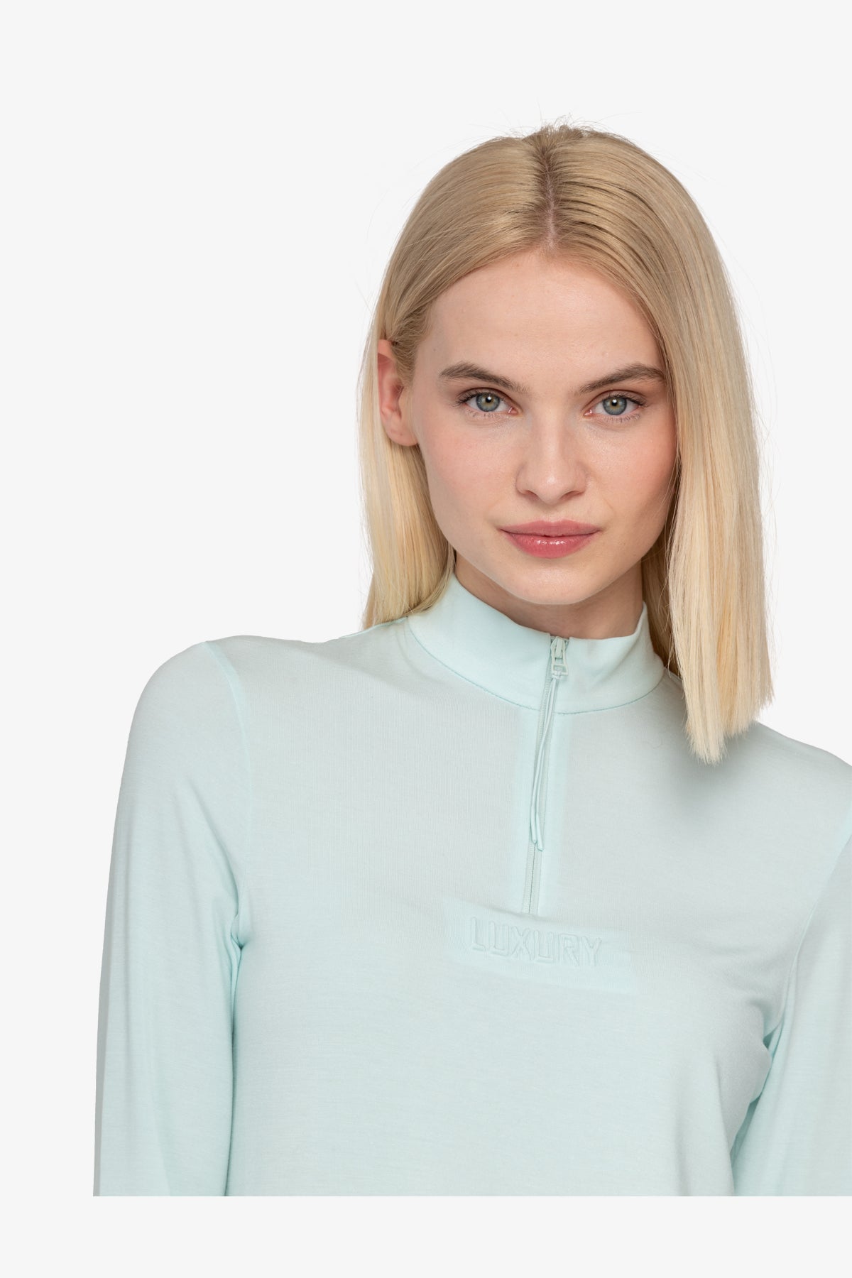 Long Sleeve Shirt with Stand-up Collar