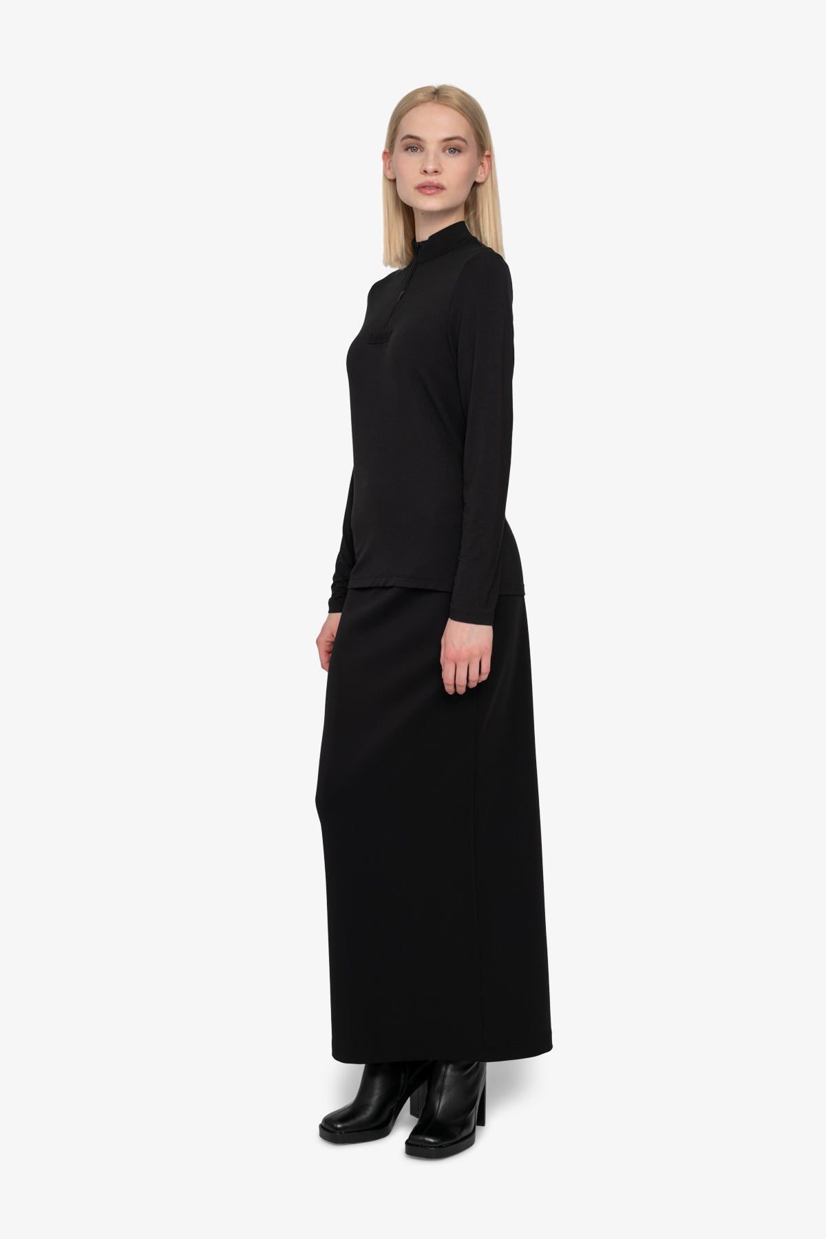 Long Sleeve Shirt with Stand-up Collar