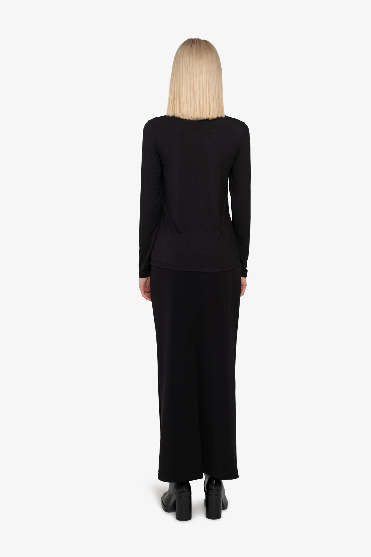 Long Sleeve Shirt with Stand-up Collar
