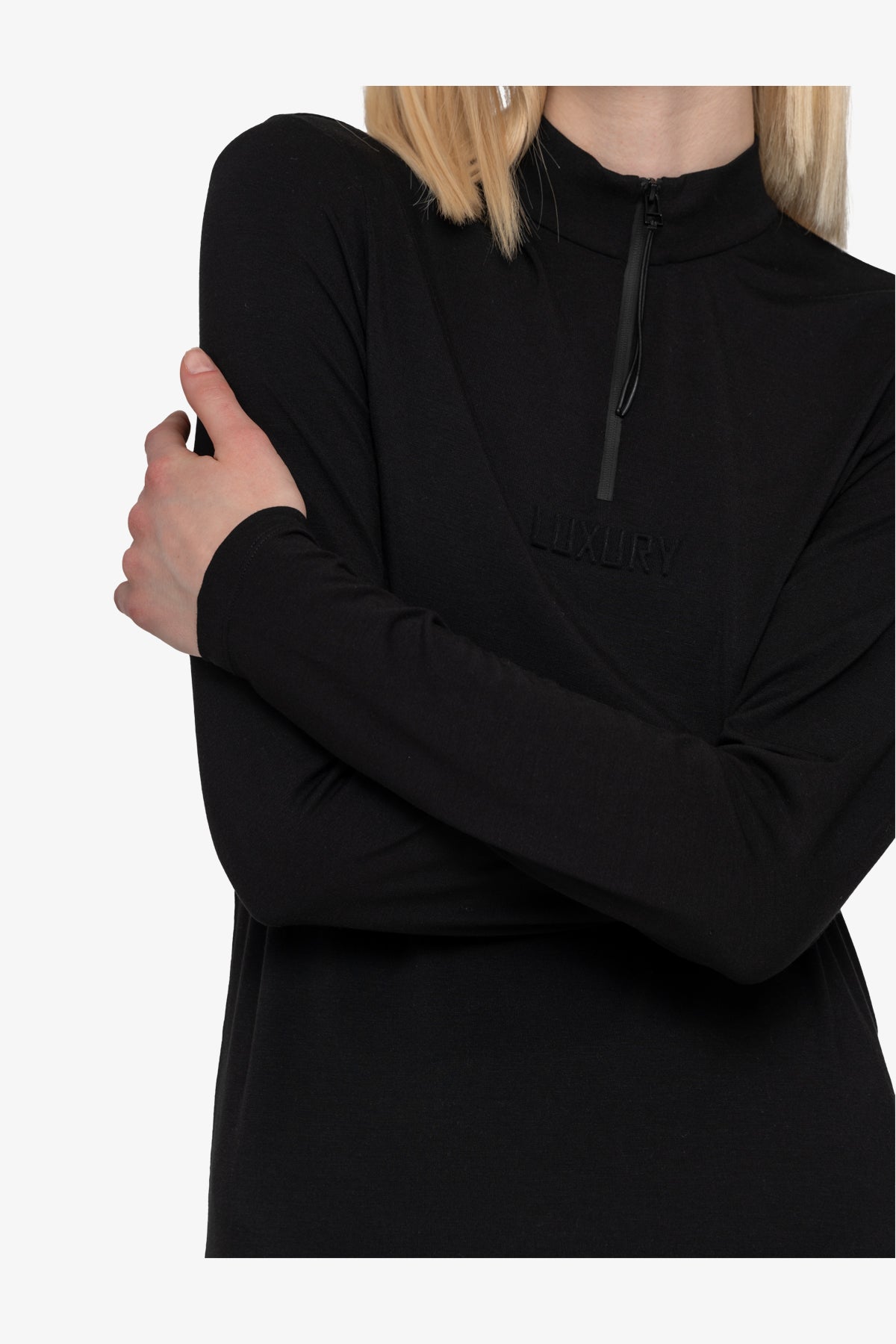 Long Sleeve Shirt with Stand-up Collar
