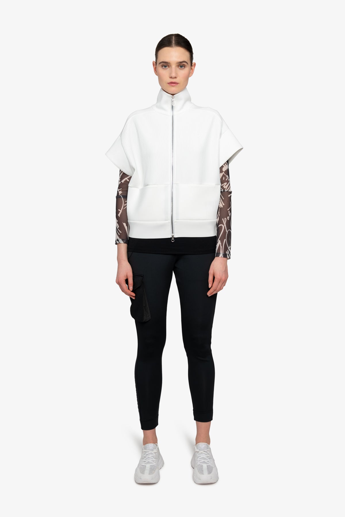 Vest with Stand-up Collar