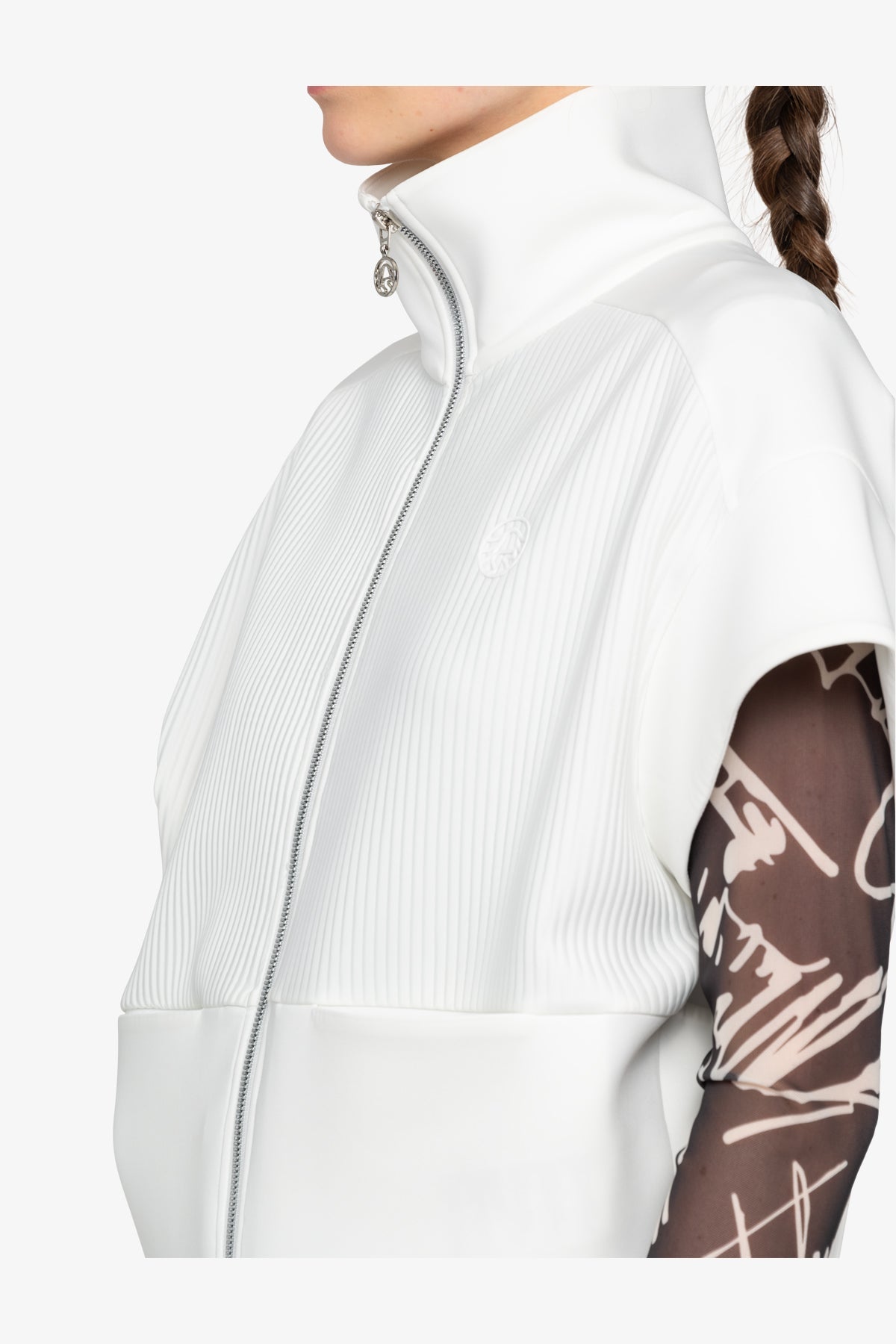 Vest with Stand-up Collar