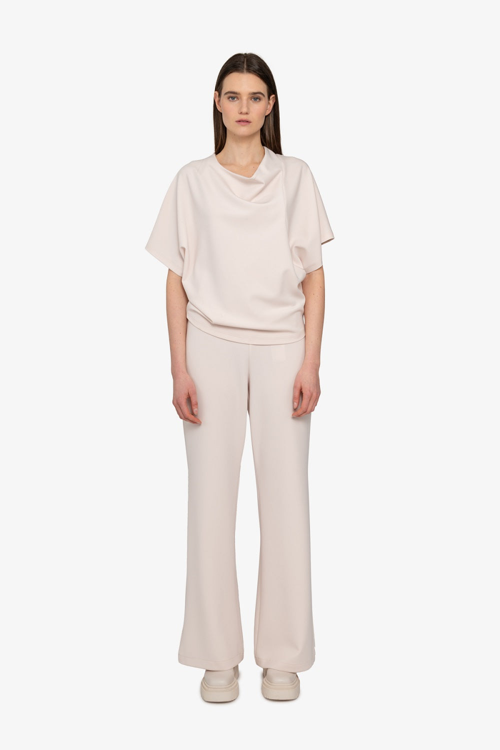 Blouse with Stand-up Collar